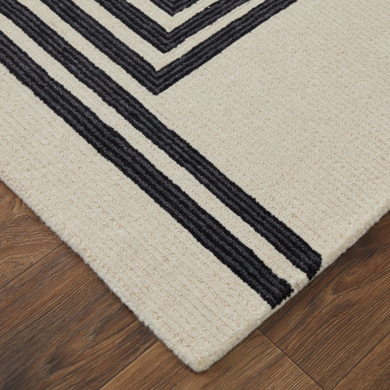 Feizy Maguire 8900F Transitional Abstract Rug in Gray/Ivory/Black - Image 5
