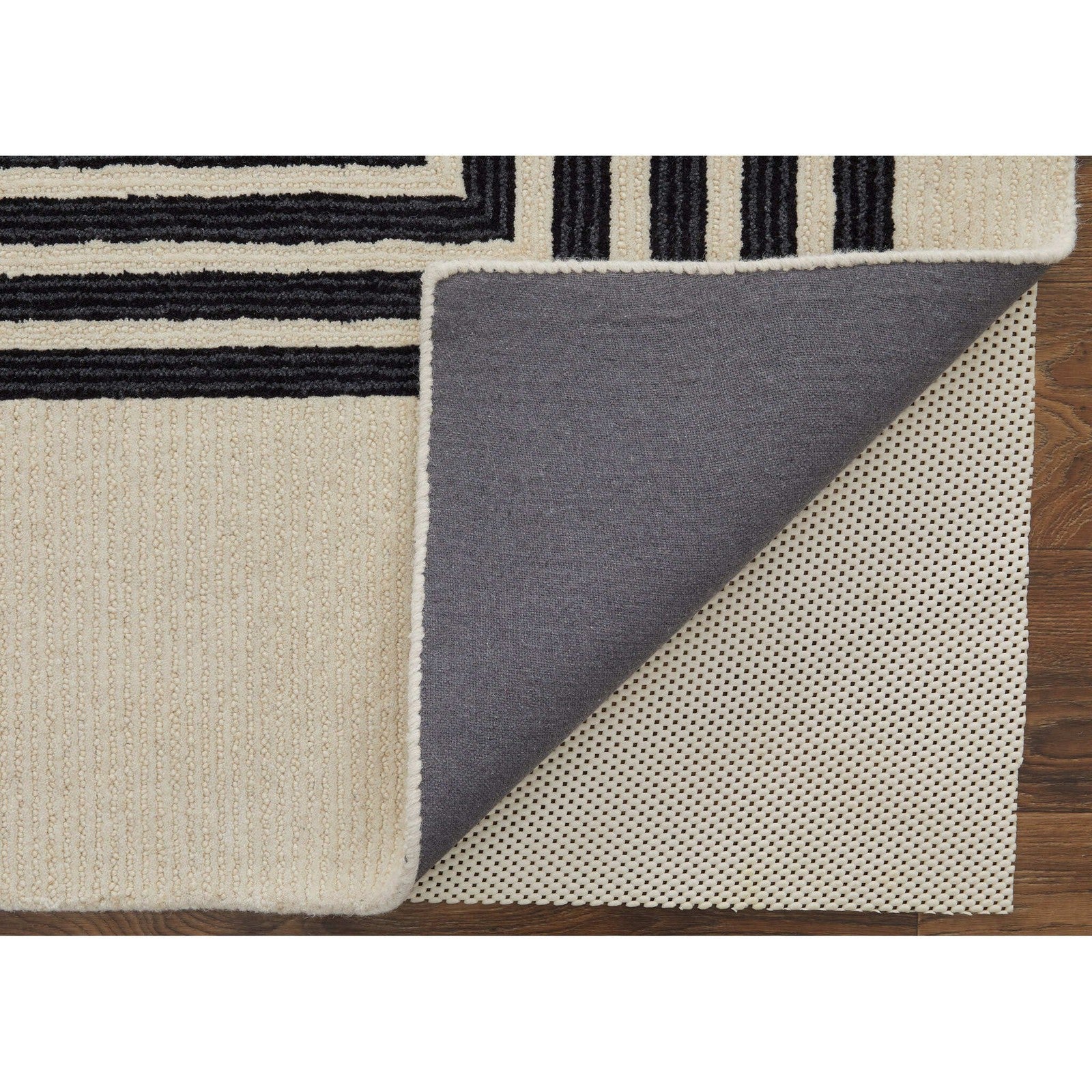 Feizy Maguire 8900F Transitional Abstract Rug in Gray/Ivory/Black - Image 6