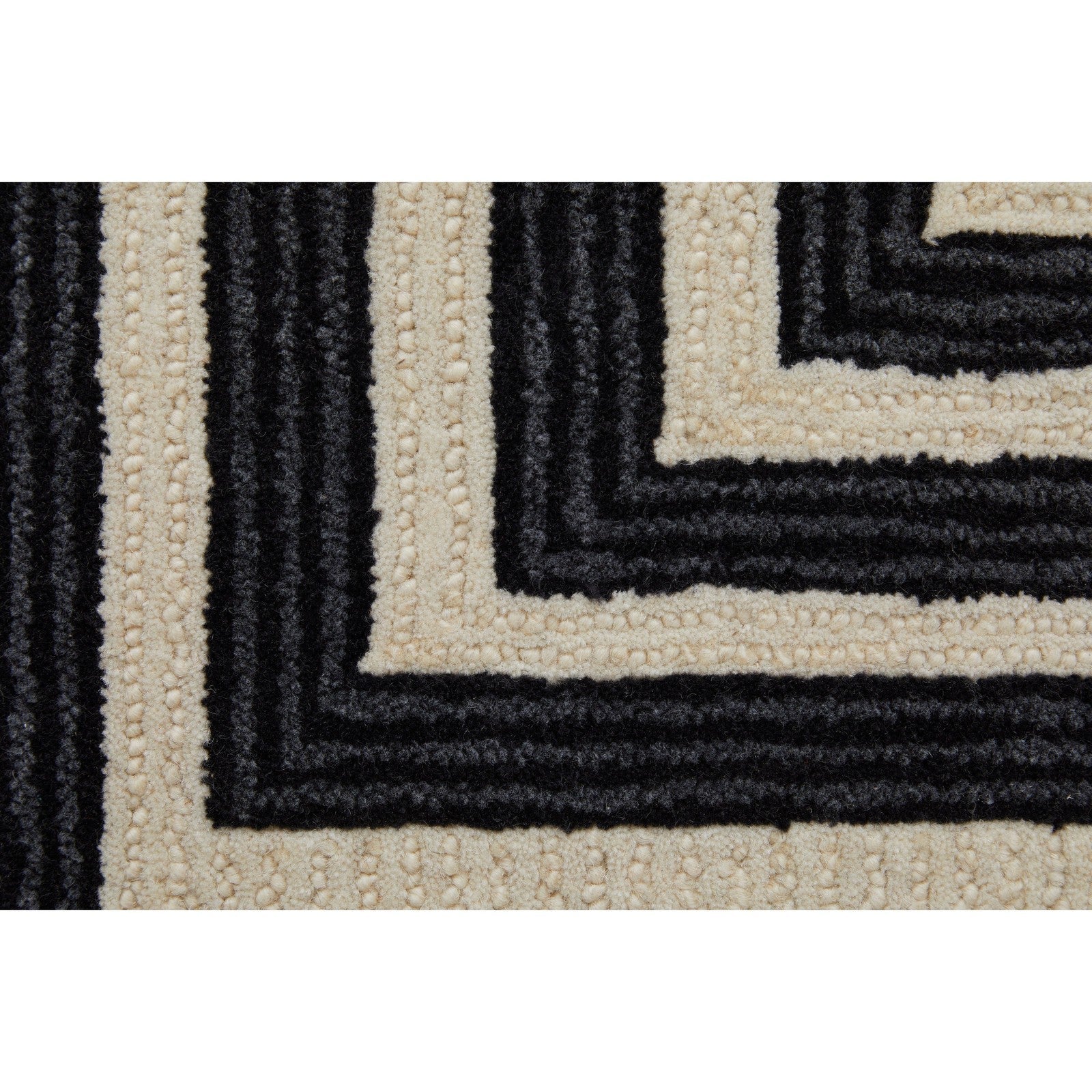 Feizy Maguire 8900F Transitional Abstract Rug in Gray/Ivory/Black - Image 7