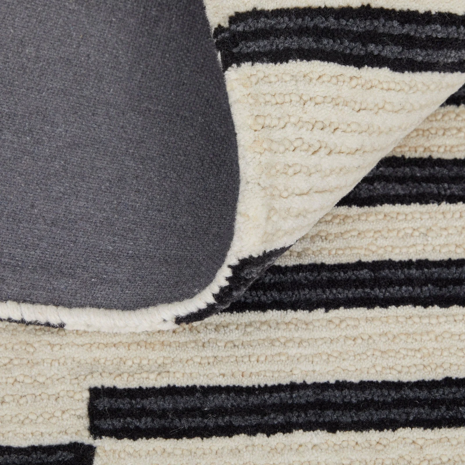 Feizy Maguire 8901F Transitional Abstract Rug in Ivory/Black - Image 4