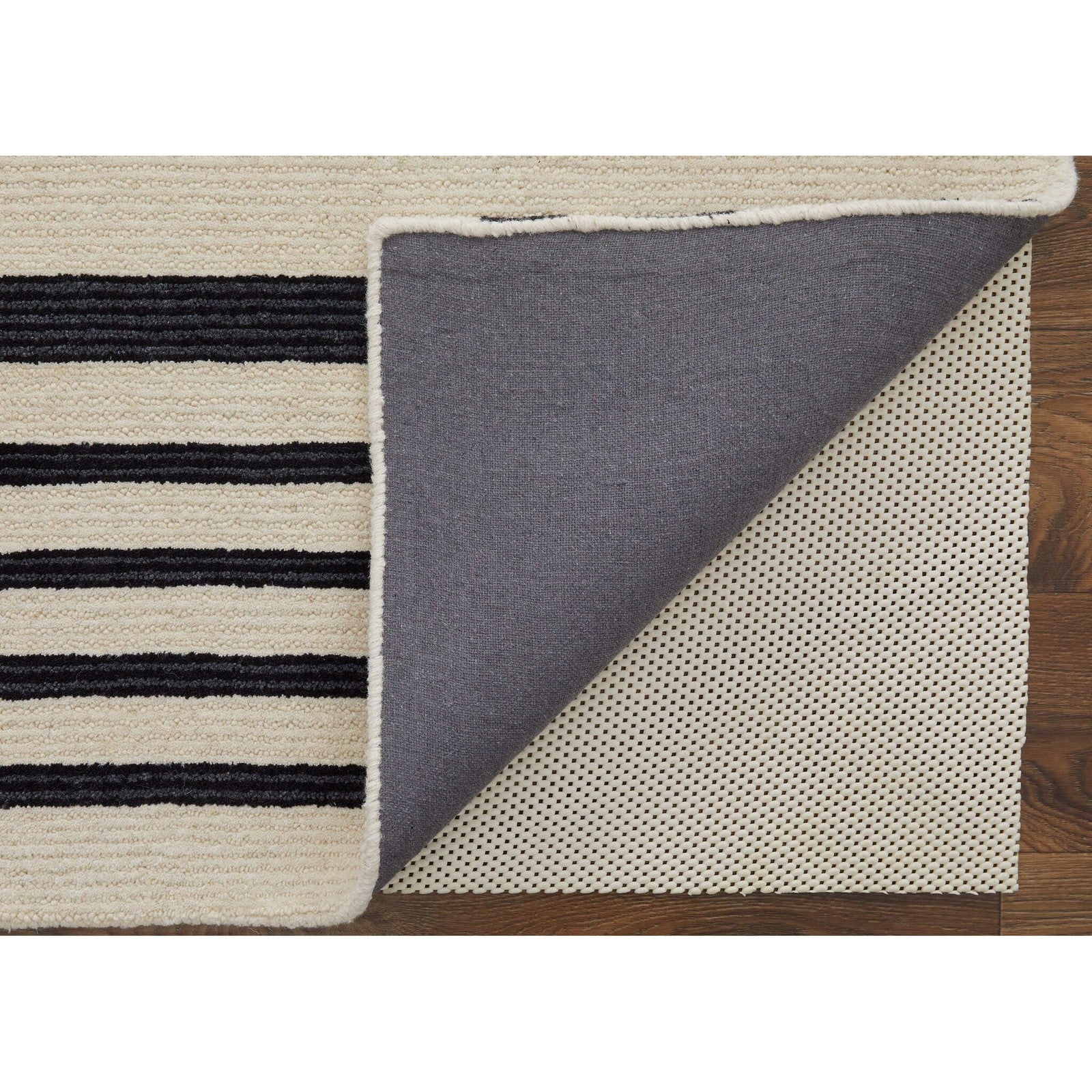 Feizy Maguire 8901F Transitional Abstract Rug in Ivory/Black - Image 6