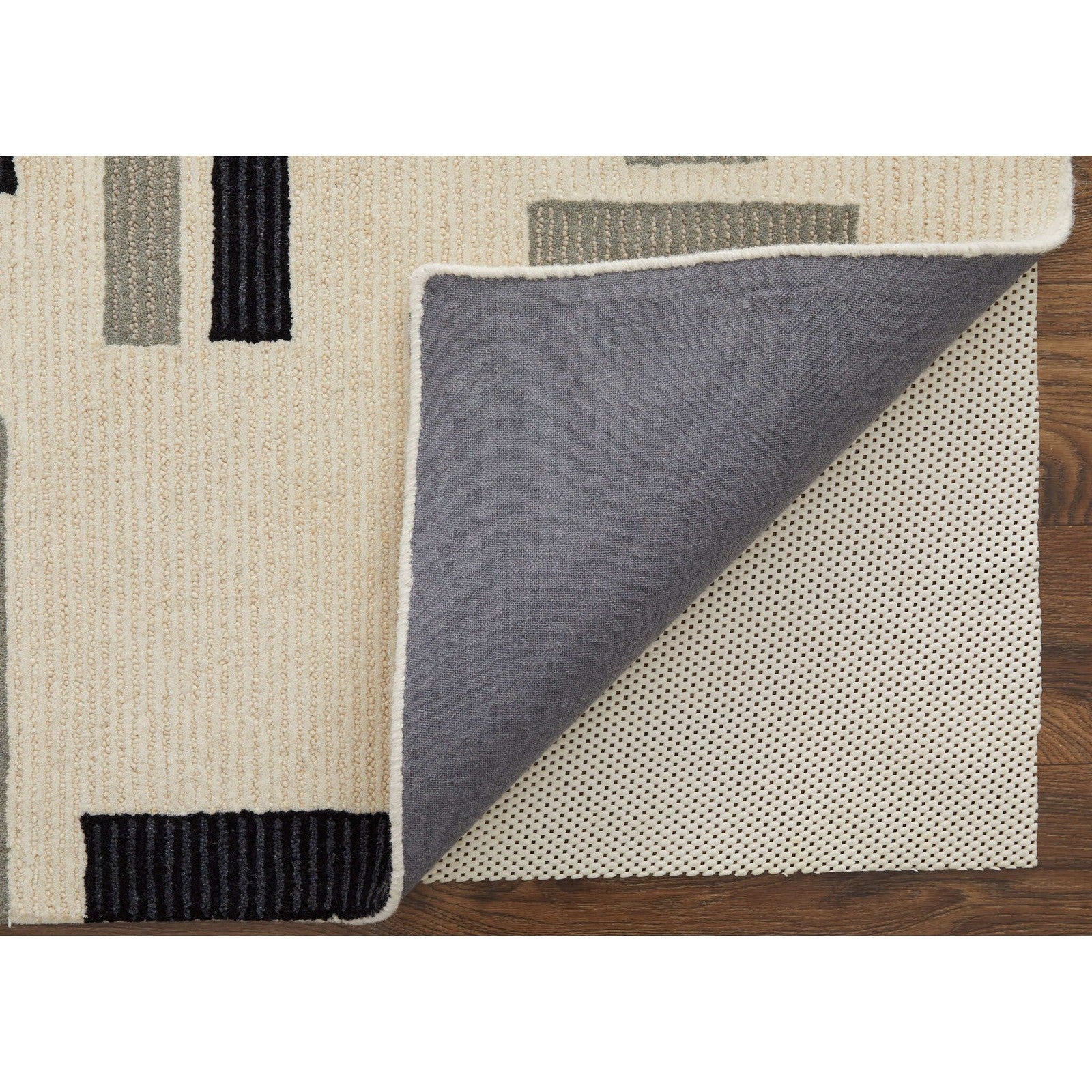 Feizy Maguire 8903F Transitional Abstract Rug in Ivory/Taupe - Image 5