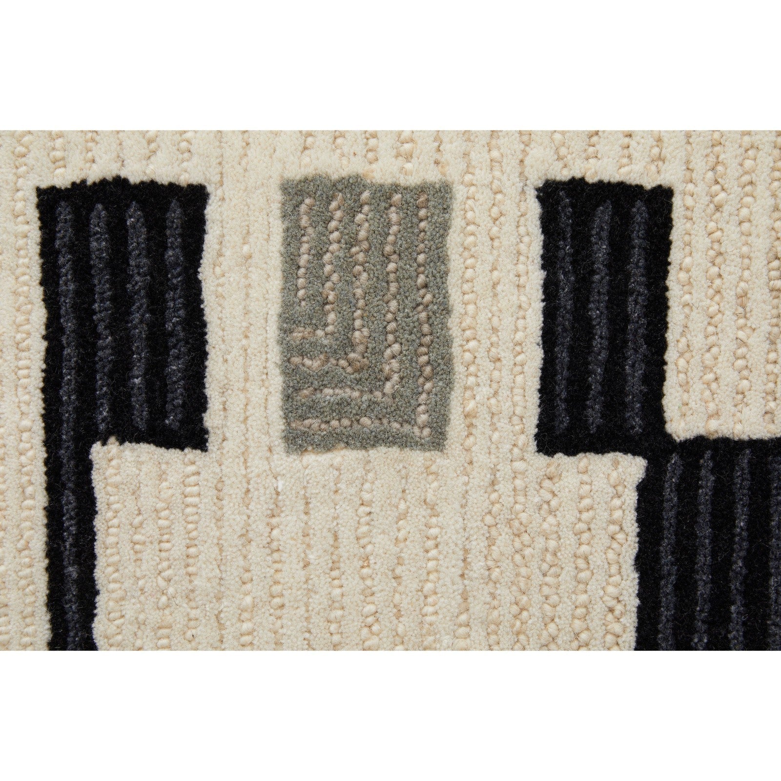 Feizy Maguire 8903F Transitional Abstract Rug in Ivory/Taupe - Image 7