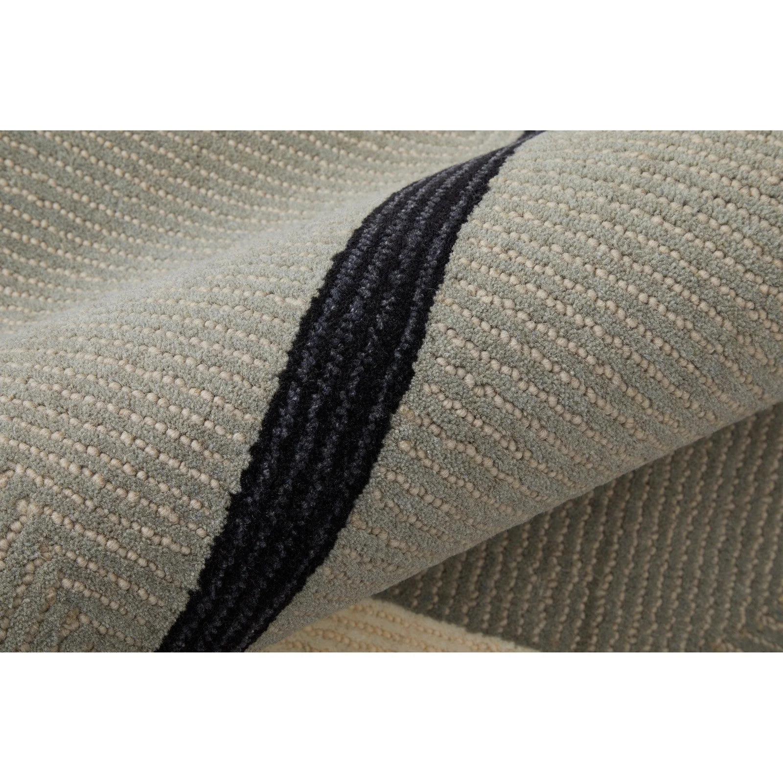 Feizy Maguire 8904F Transitional Abstract Rug in Taupe/Black - Image 3