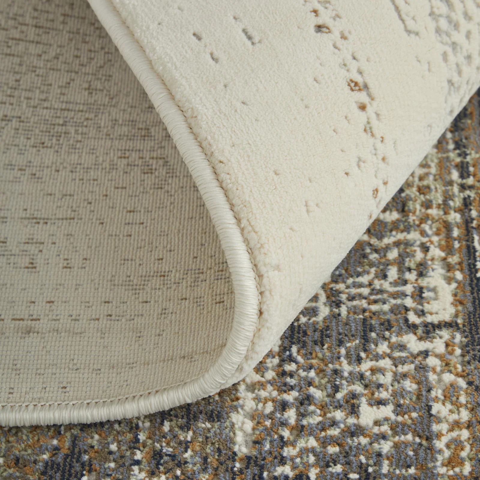 Feizy Mandana 39LYF Modern Abstract Rug in Brown/Ivory - Image 7