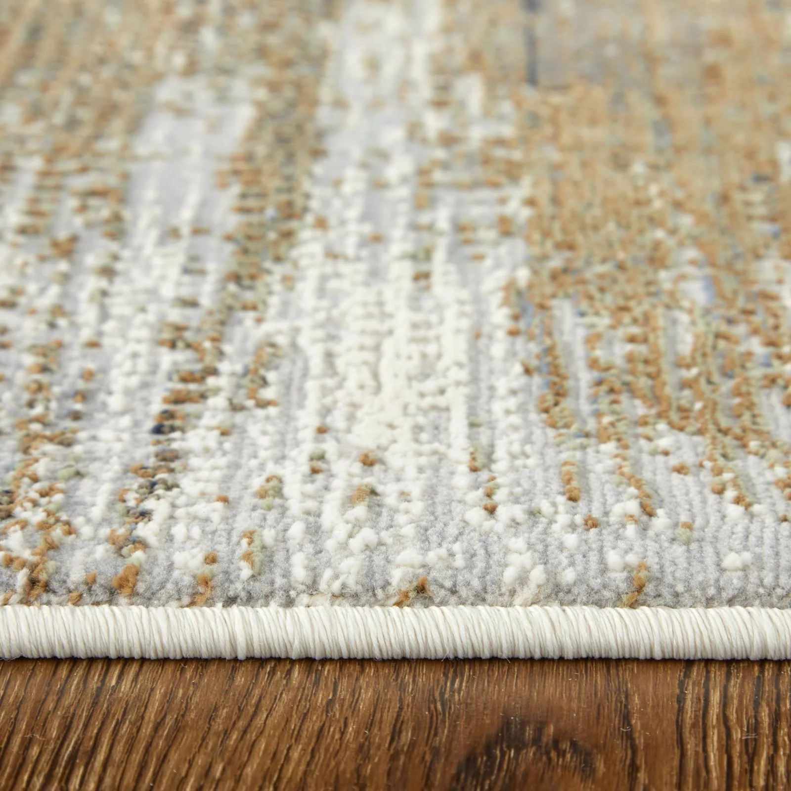 Feizy Mandana 39LYF Modern Abstract Rug in Brown/Ivory - Image 8