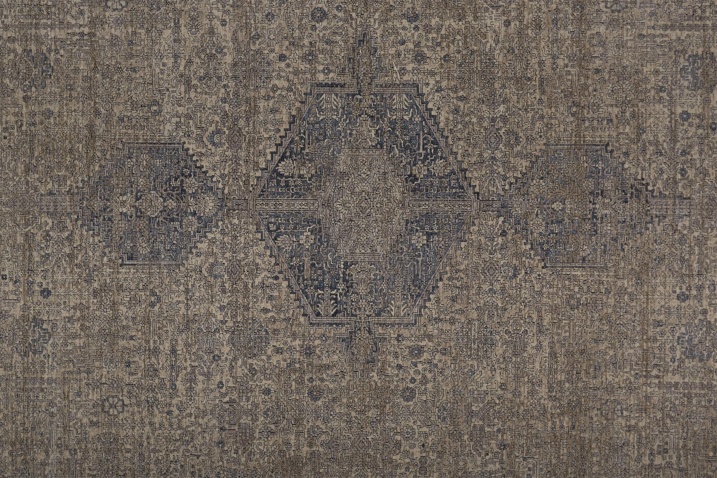 Feizy Marquette 3775F Rug in Gray / Blue - Image 3