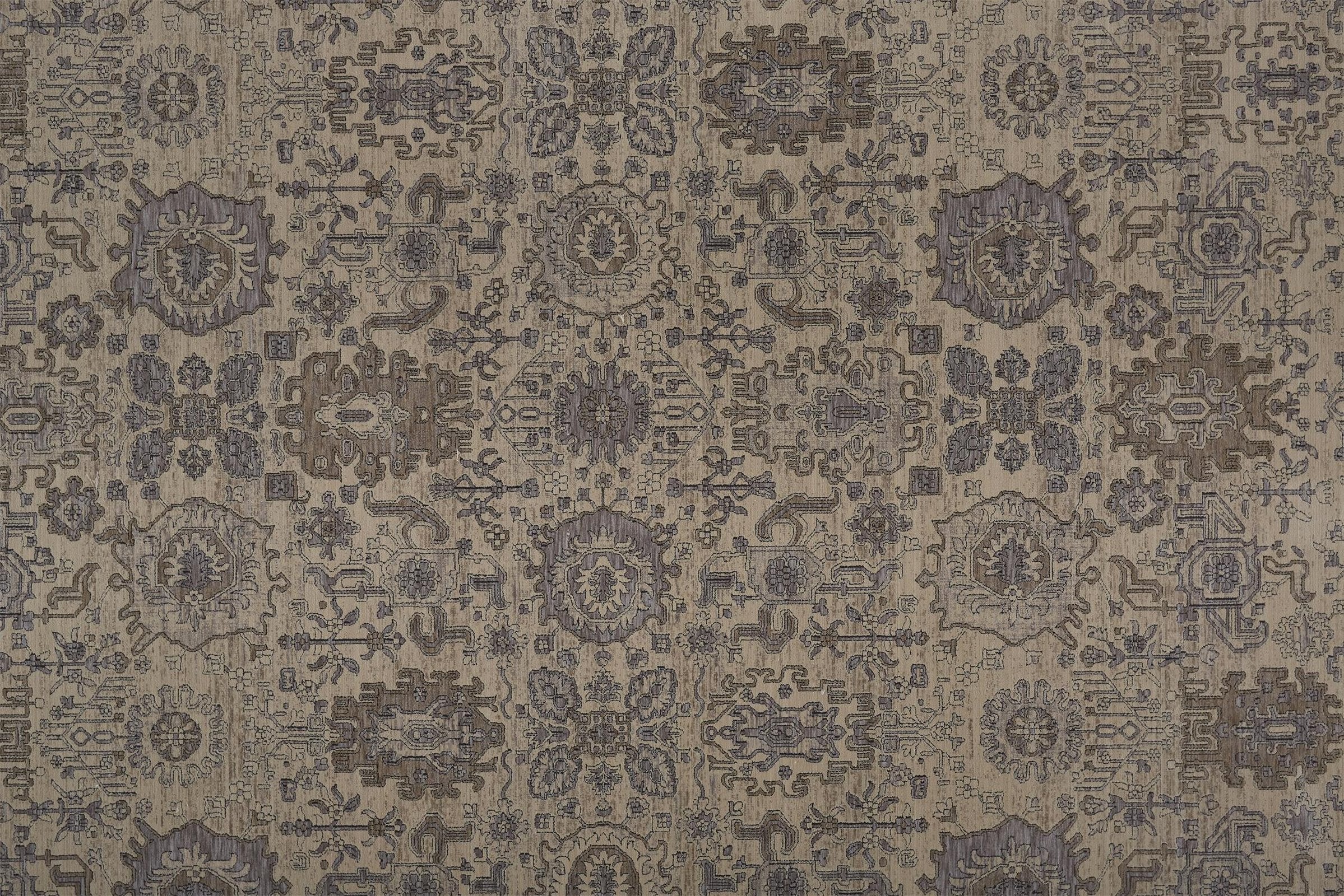 Feizy Marquette 3776F Rug in Beige / Gray - Image 3