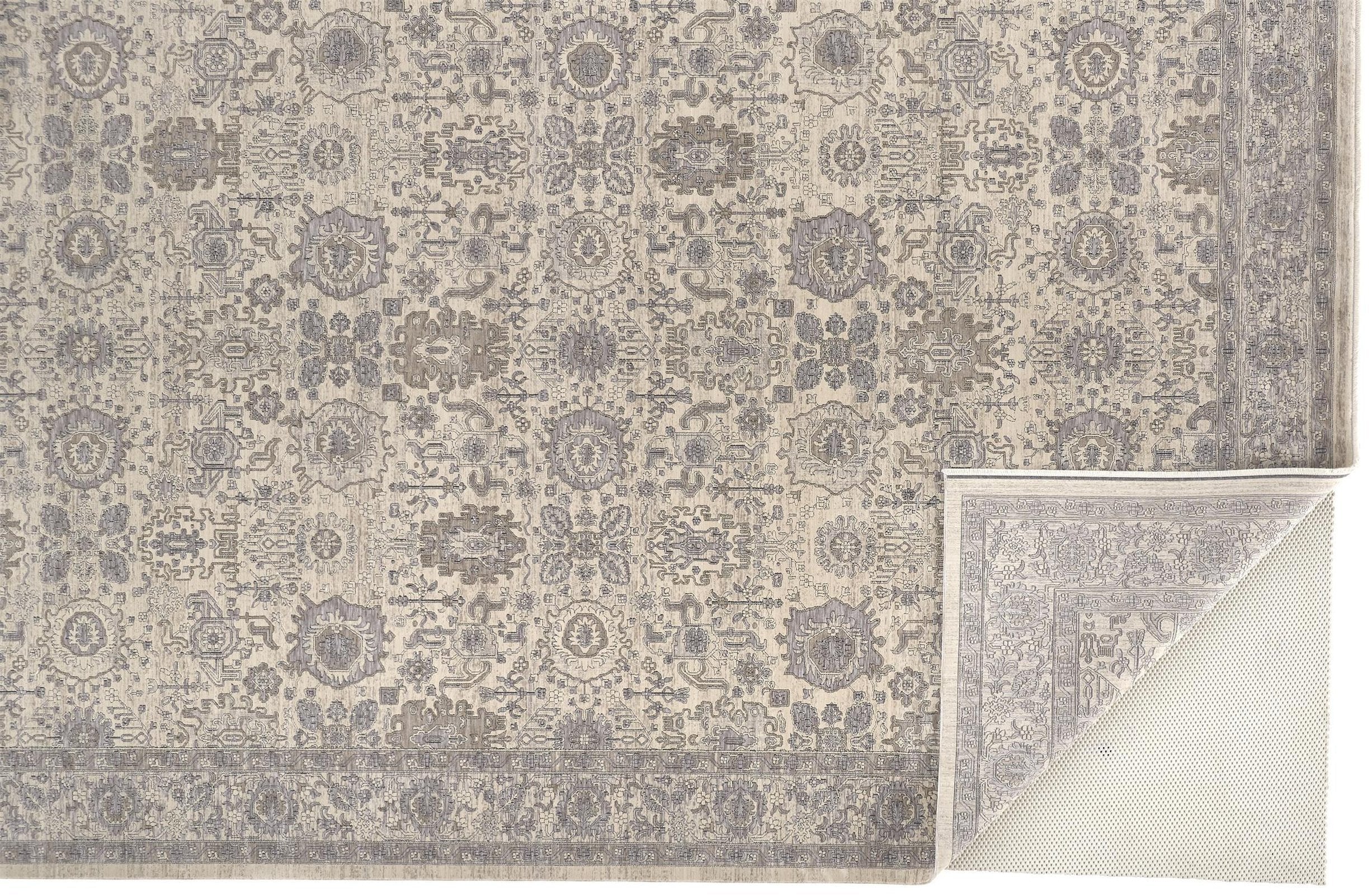 Feizy Marquette 3776F Rug in Beige / Gray - Image 6
