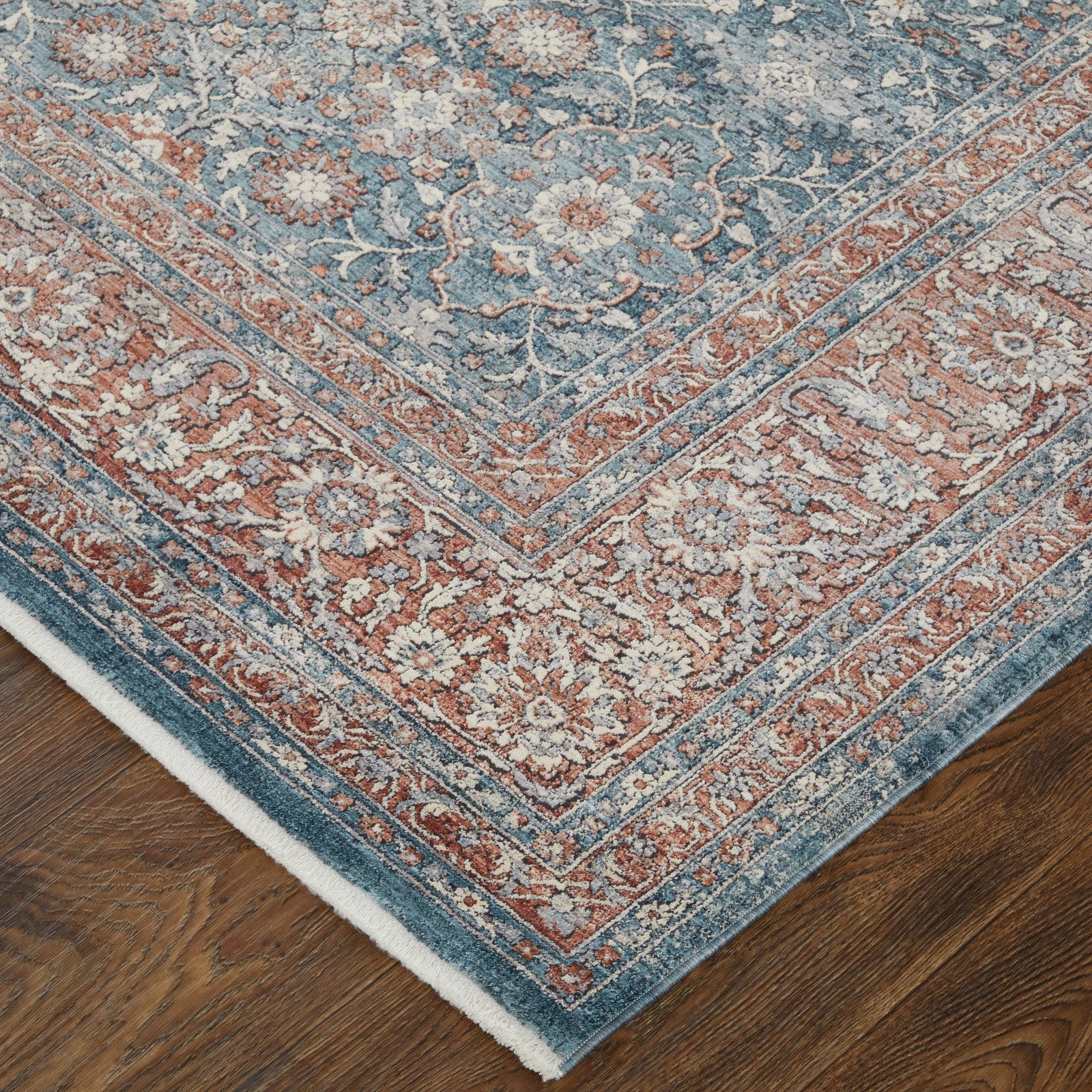 Feizy Marquette 39GTF Transitional Oriental in Blue/Red - Image 4