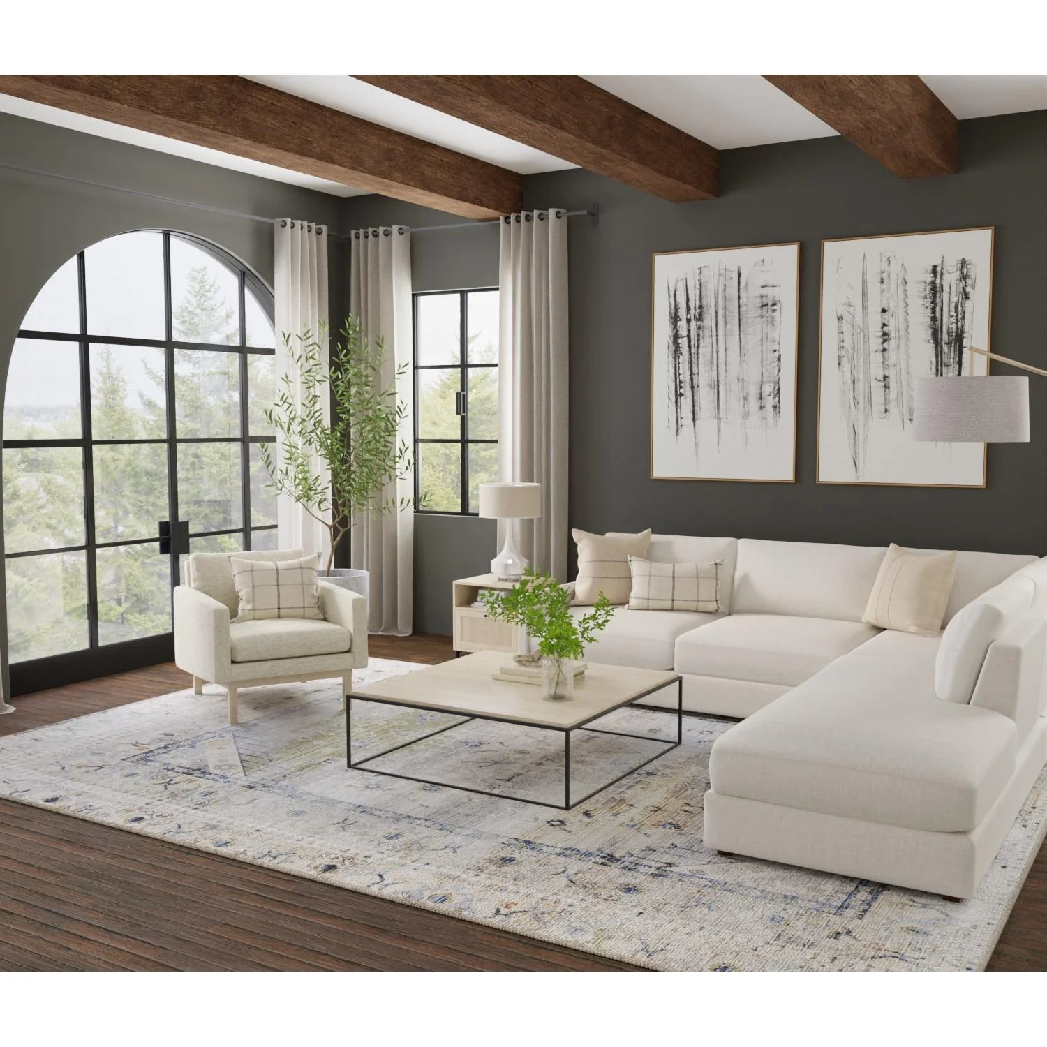 Feizy Melrose 39NZF Transitional Distressed Rug - Image 10