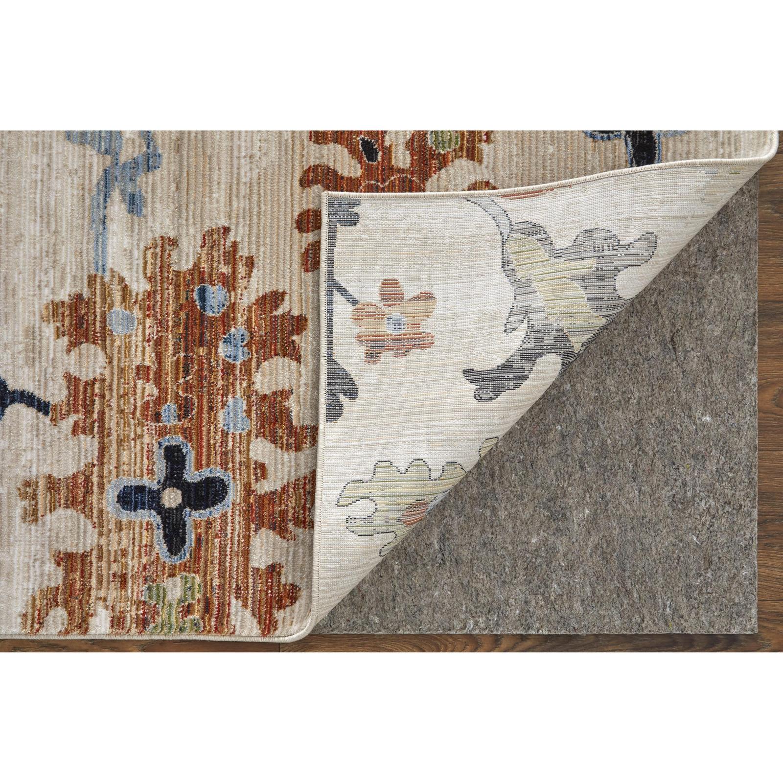 Feizy Melrose 39P1F Transitional Floral & Botanical Rug in Ivory/Red/Blue - Image 4