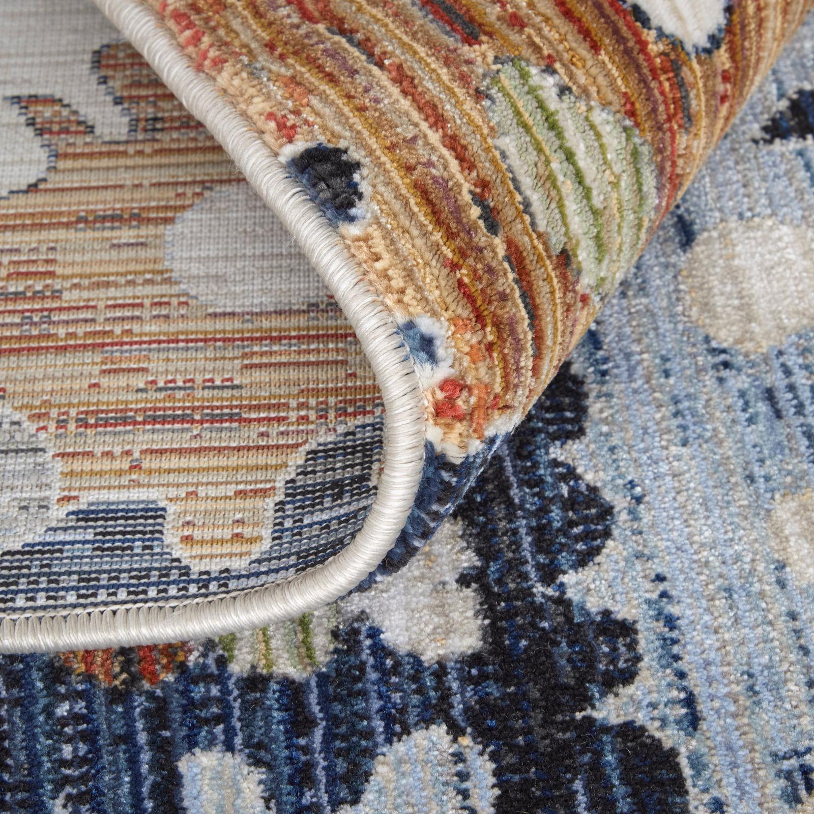 Feizy Melrose 39P1F Transitional Floral & Botanical Rug in Ivory/Red/Blue - Image 7