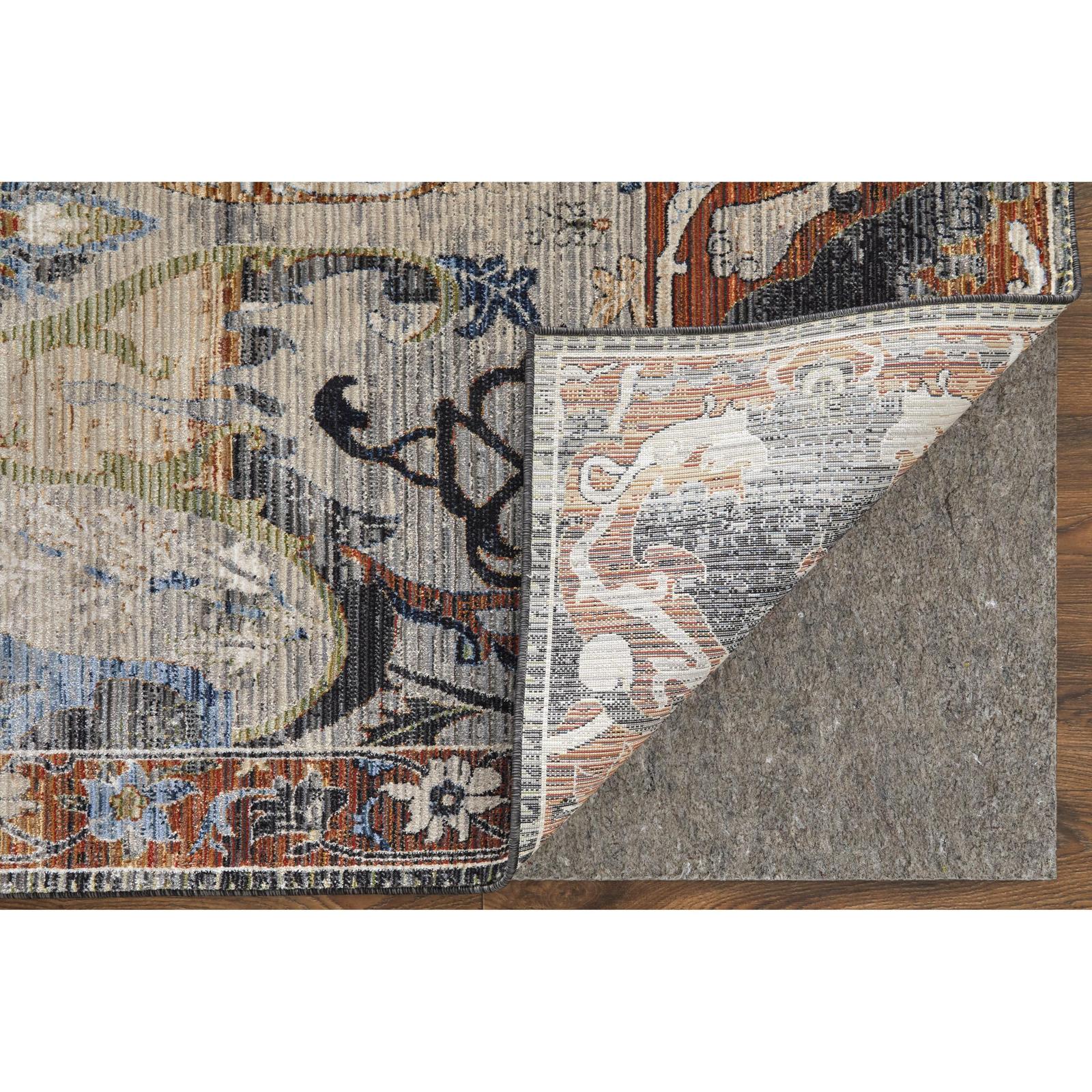 Feizy Melrose 39P2F Transitional Ikat Rug in Ivory/Red/Gray - Image 4