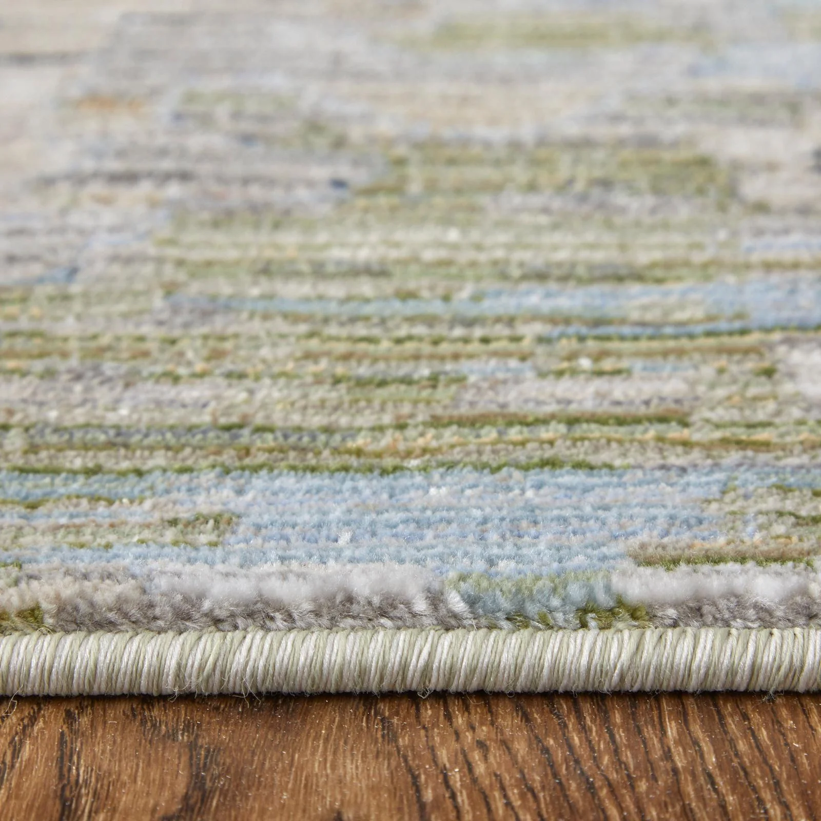 Feizy Melrose 39P3F Traditional Floral & Botanical Rug in Green/Ivory/Blue - Image 8
