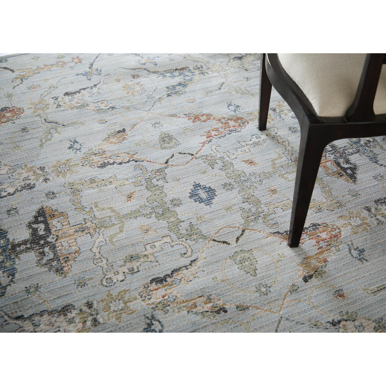 Feizy Melrose 39P4F Traditional Floral & Botanical Rug in Blue/Green/Ivory - Image 2