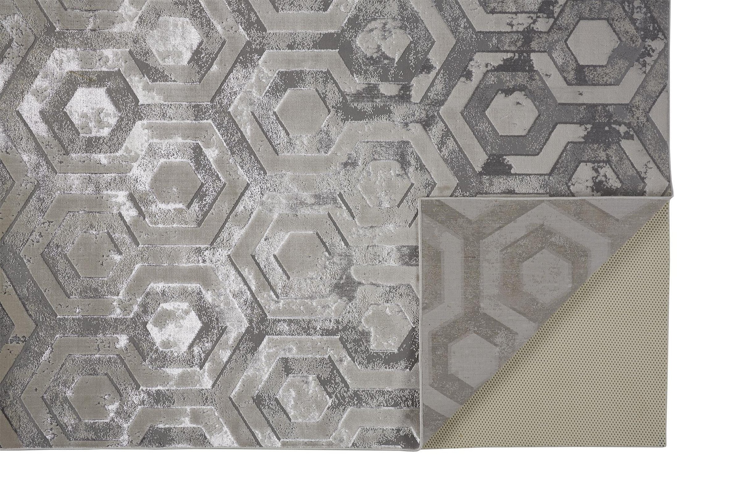 Feizy Micah 3046F Rug in Beige/Gray - Image 4