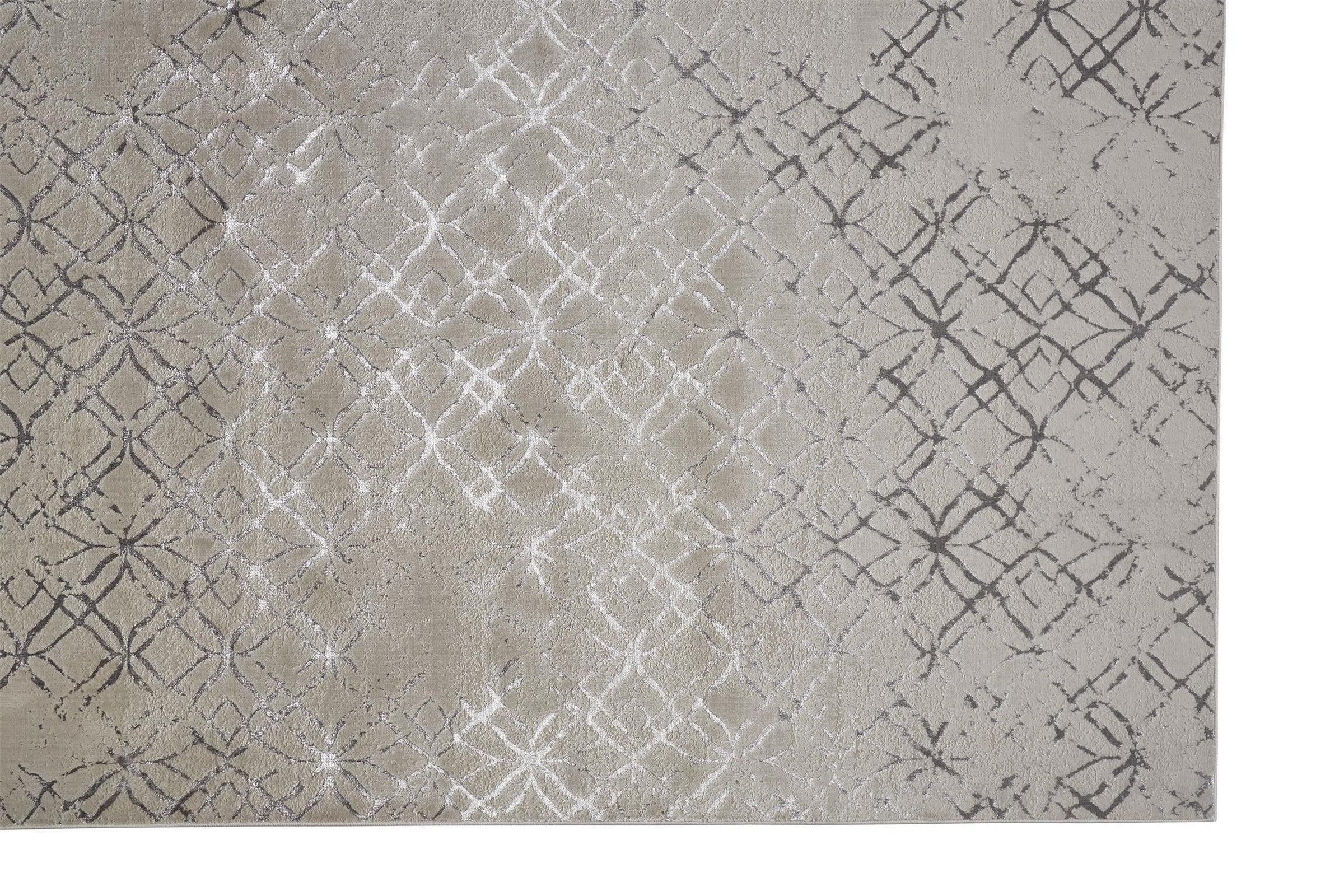 Feizy Micah 3047F Rug in Beige/Silver - Image 3