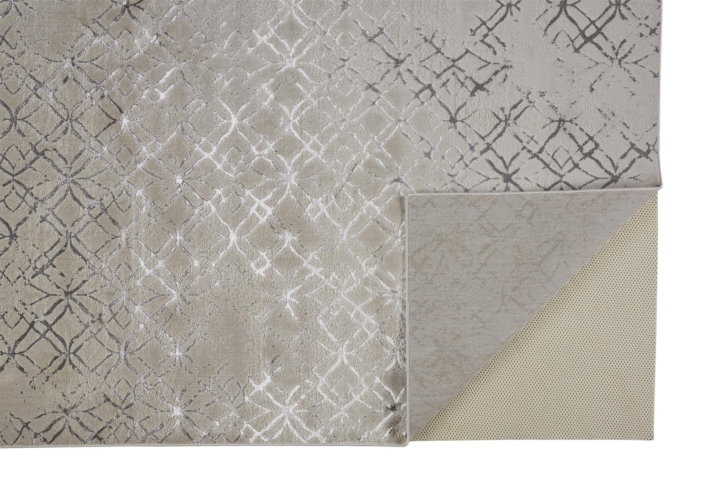 Feizy Micah 3047F Rug in Beige/Silver - Image 4