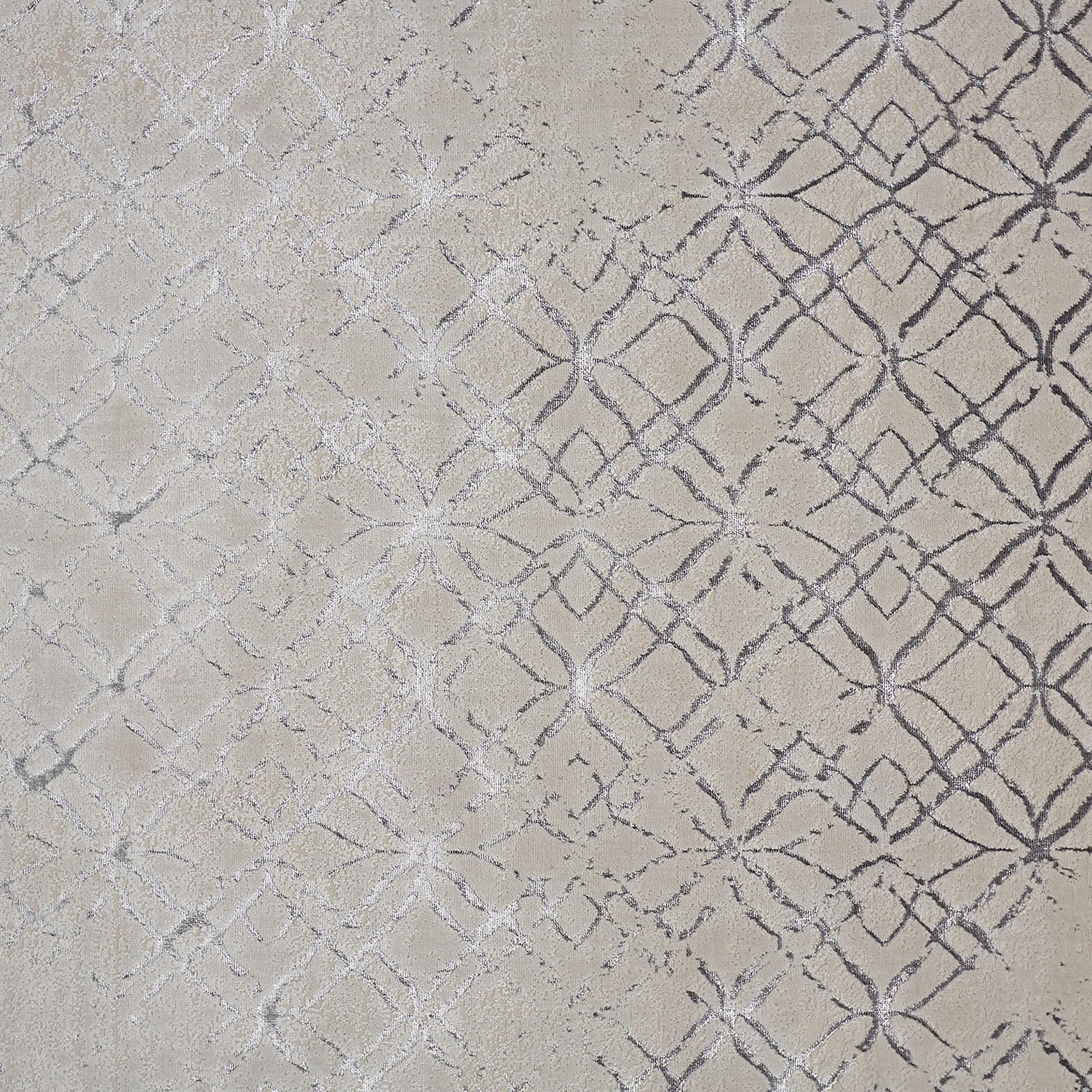 Feizy Micah 3047F Modern Distressed Rug in Silver/Gray/White - Image 7