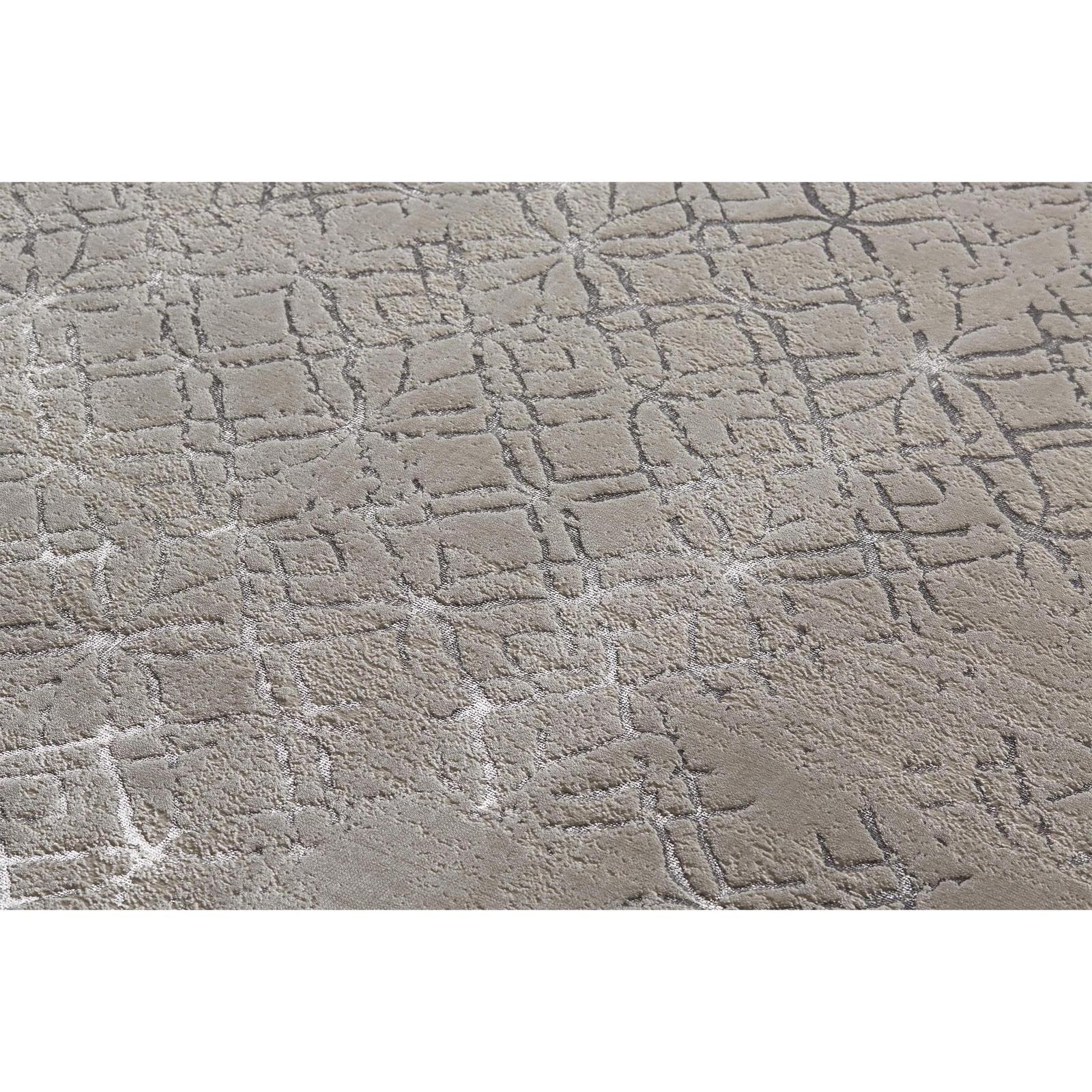 Feizy Micah 3047F Modern Distressed Rug in Silver/Gray/White - Image 9