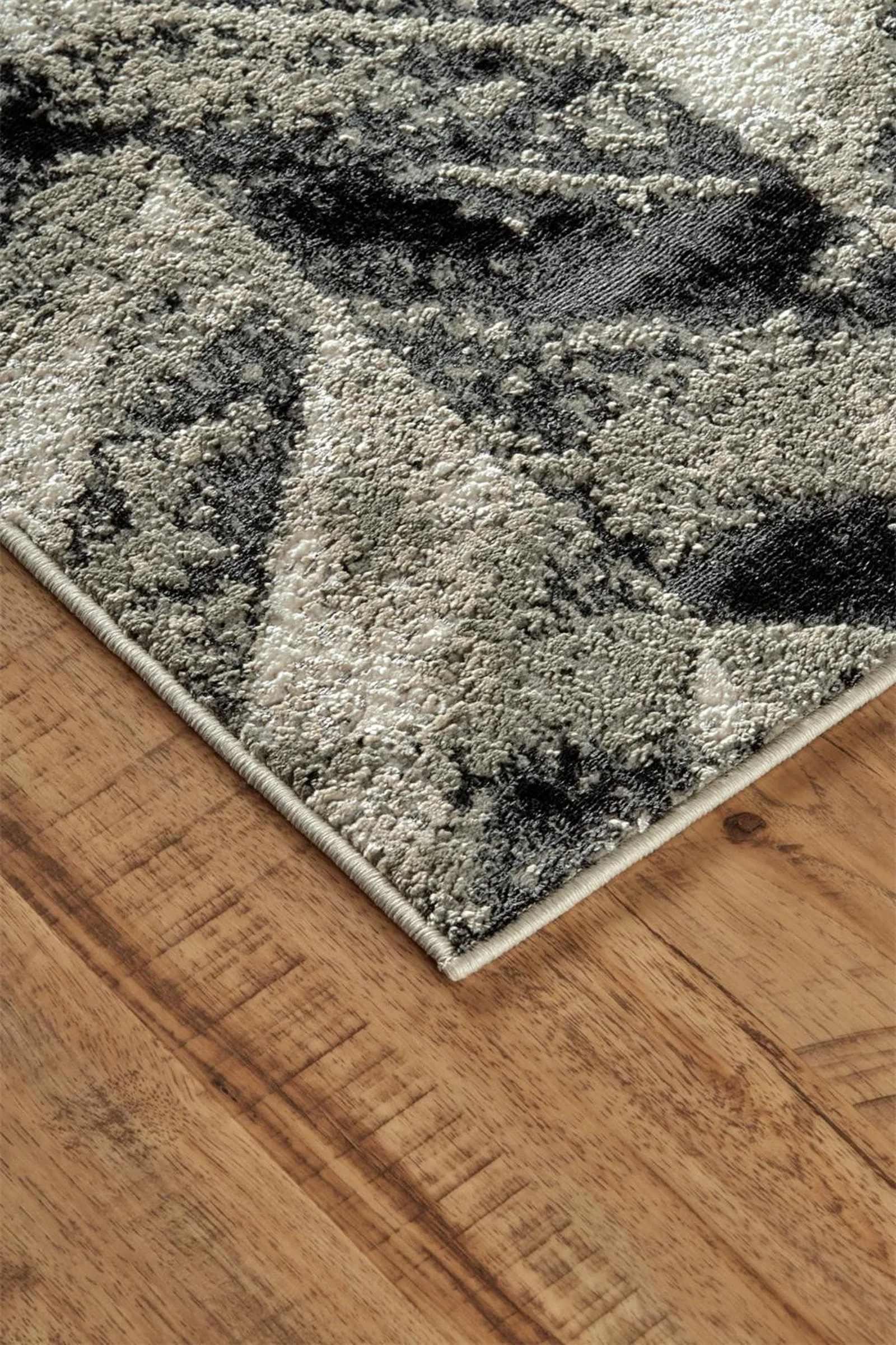 Feizy Micah 3048F Rug in Gray/Silver - Image 2
