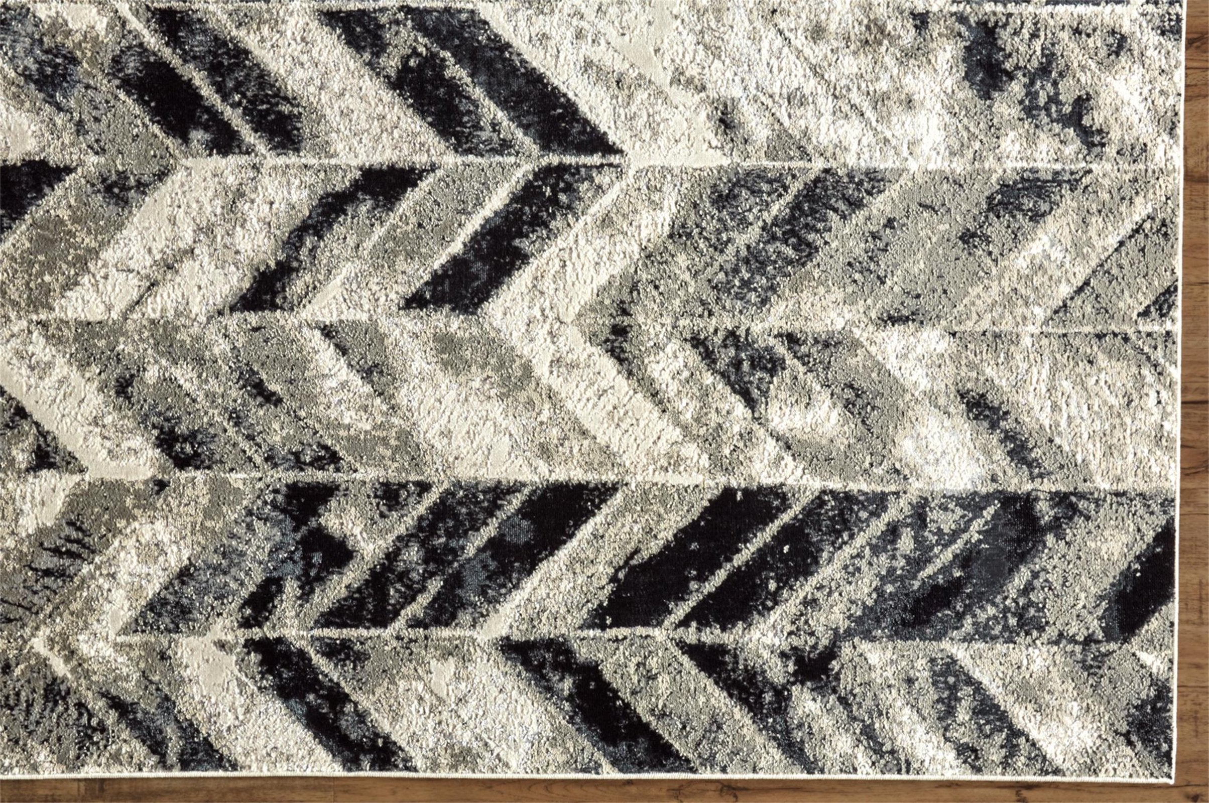 Feizy Micah 3048F Rug in Gray/Silver - Image 3