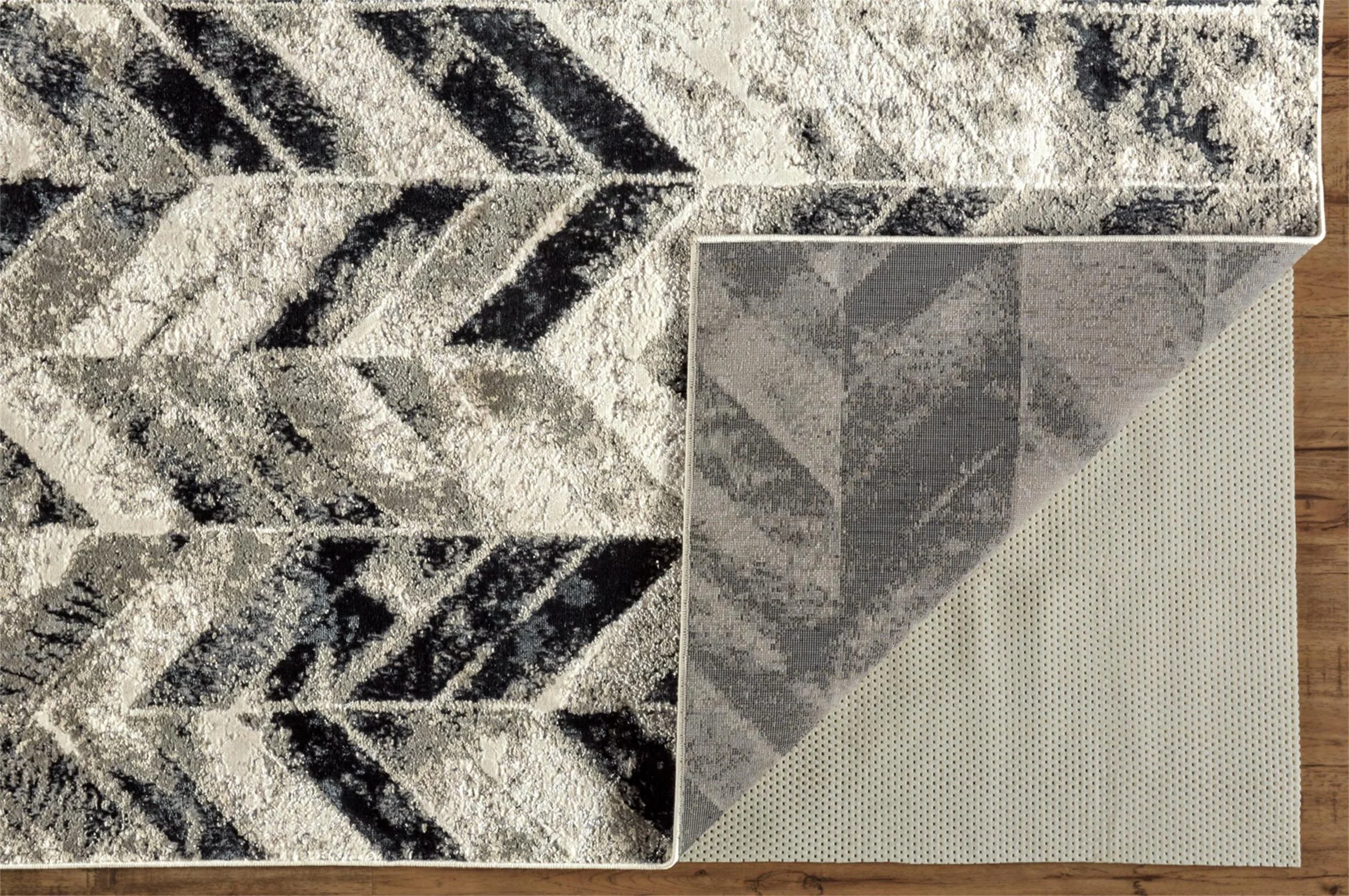 Feizy Micah 3048F Rug in Gray/Silver - Image 4