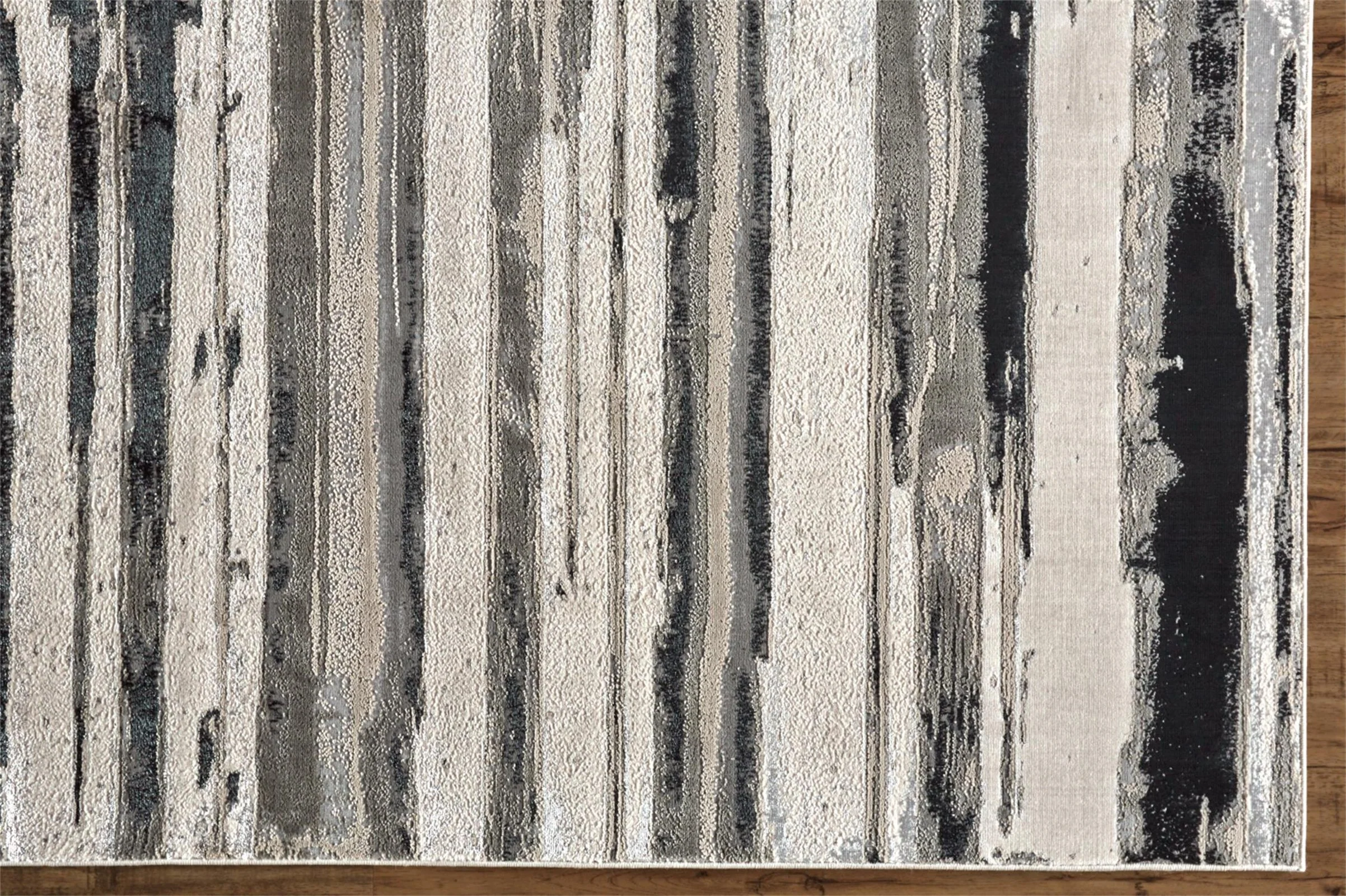 Feizy Micah 3049F Rug in Silver - Image 3
