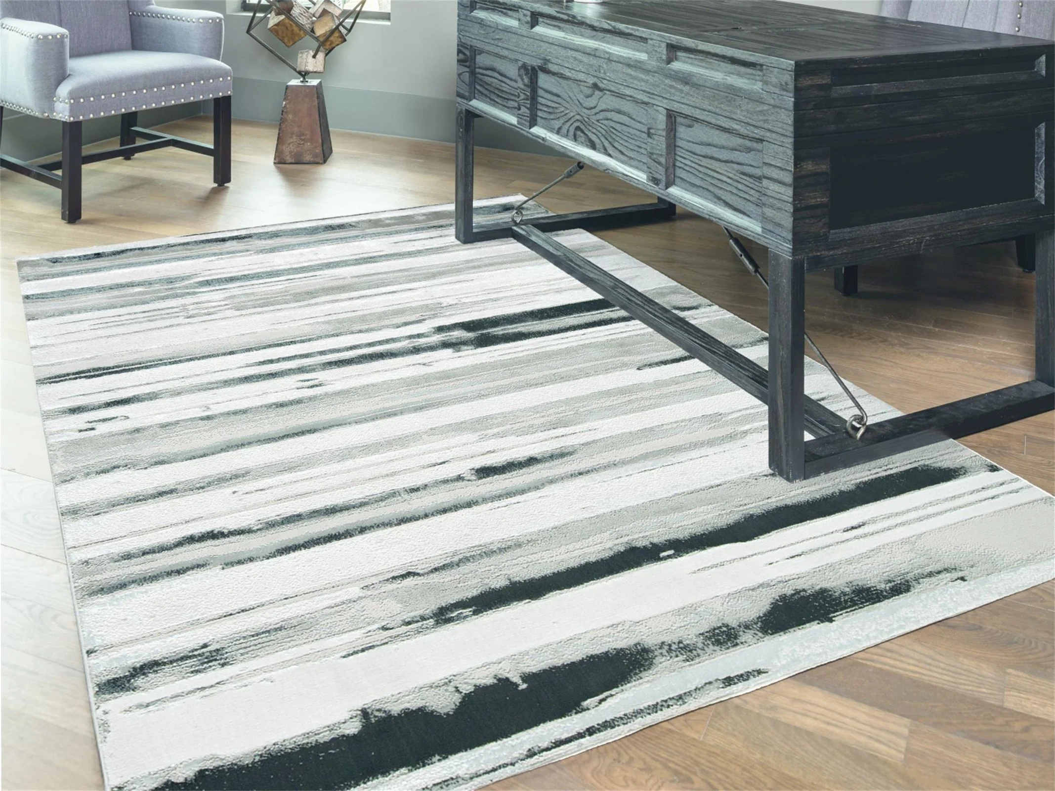 Feizy Micah 3049F Rug in Silver - Image 6