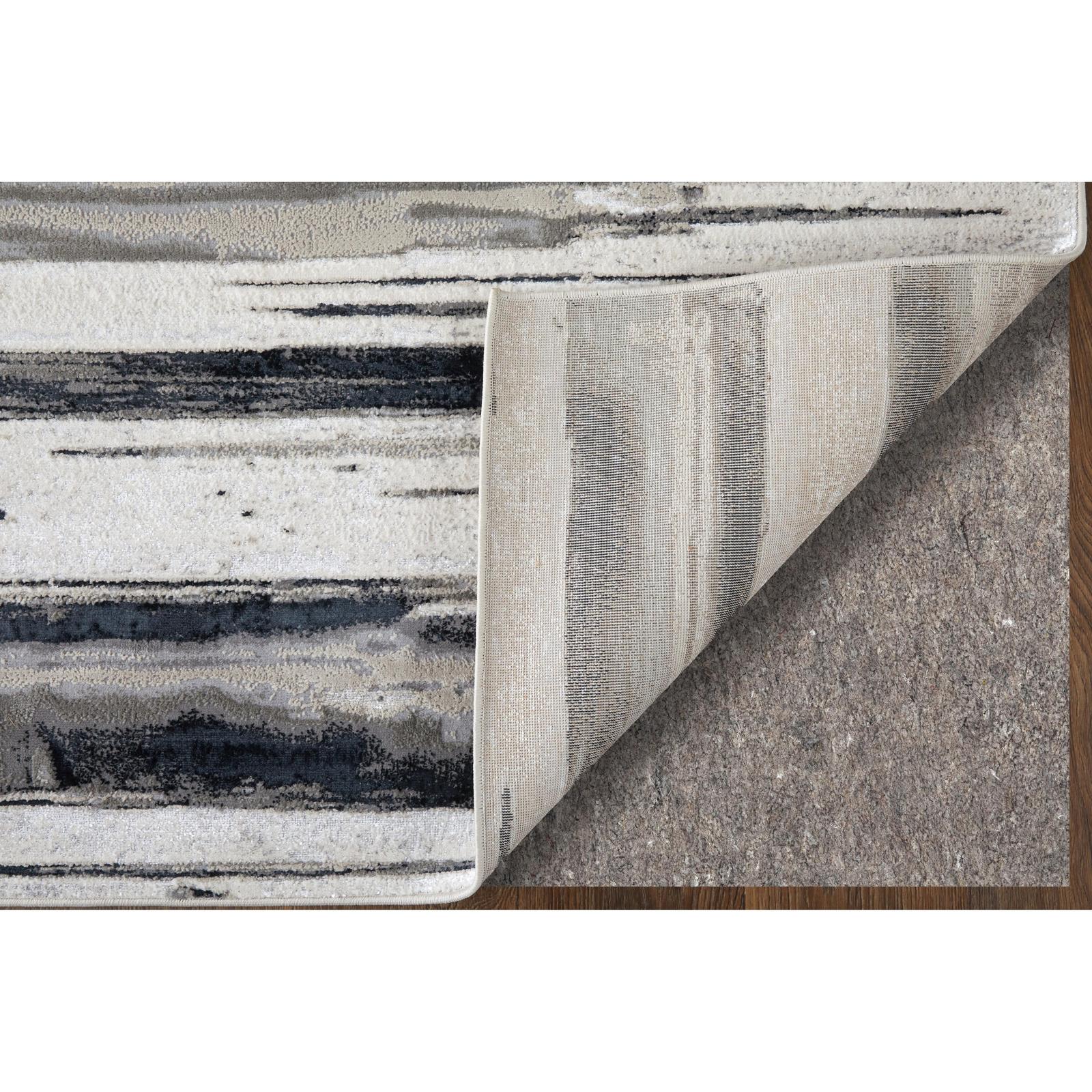Feizy Micah 3049F Modern Abstract Rug in Silver/Gray/Black - Image 5