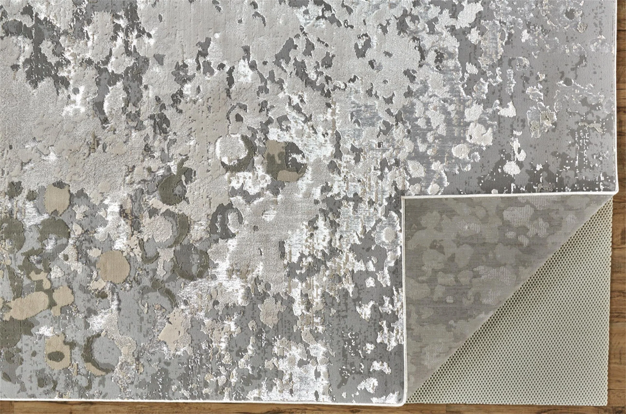 Feizy Micah 3336F Rug in Silver/Gray - Image 4