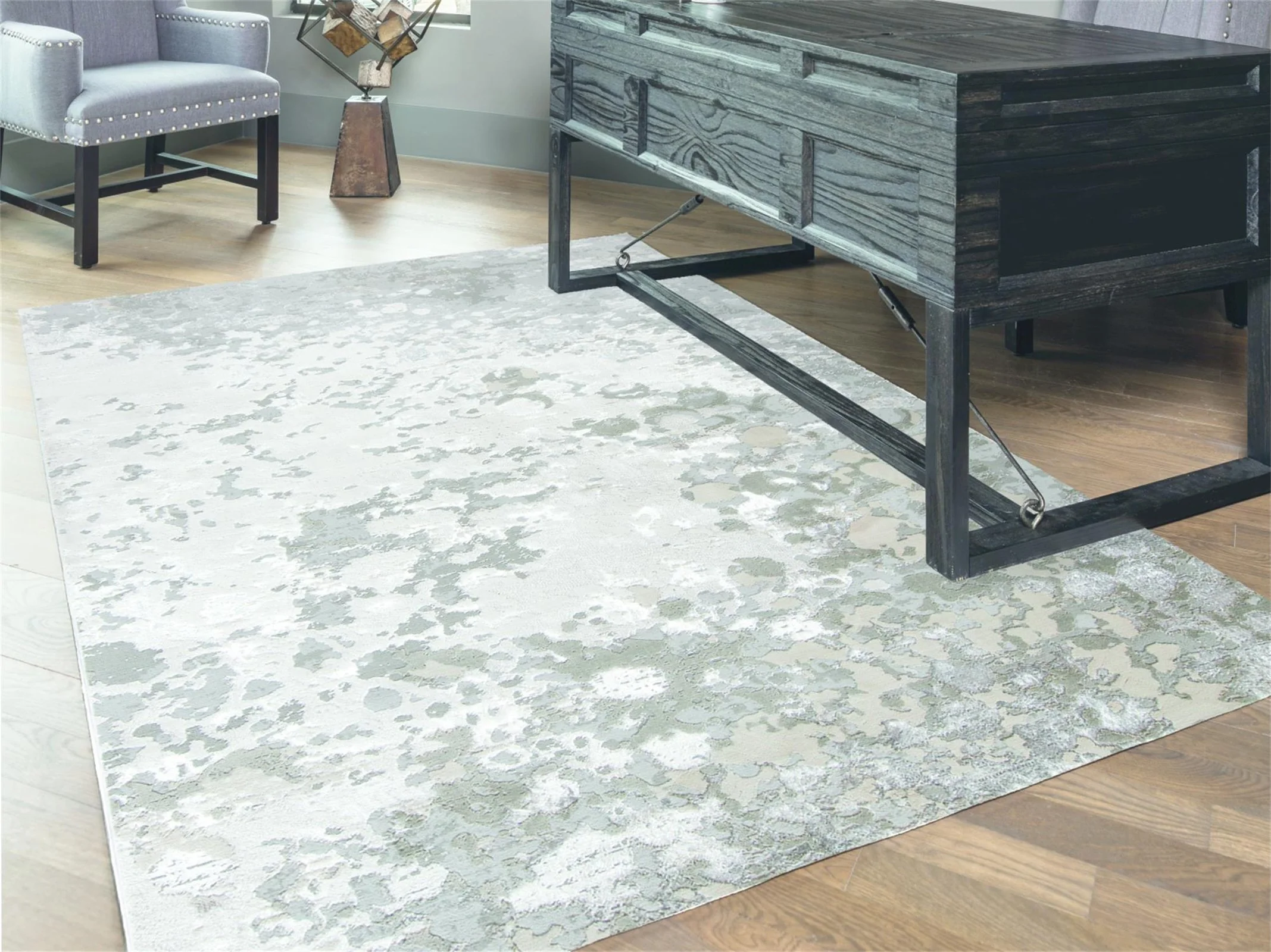 Feizy Micah 3336F Rug in Silver/Gray - Image 6