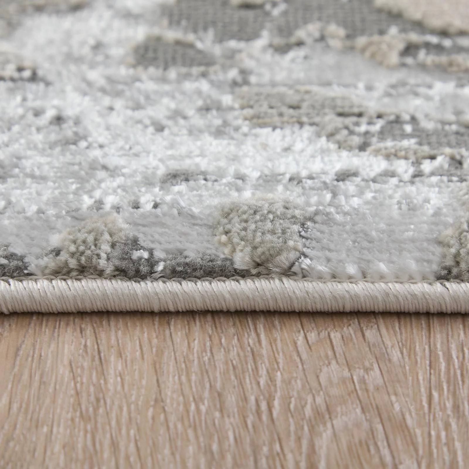 Feizy Micah 3336F Modern Abstract Rug in Silver/Gray/White - Image 10