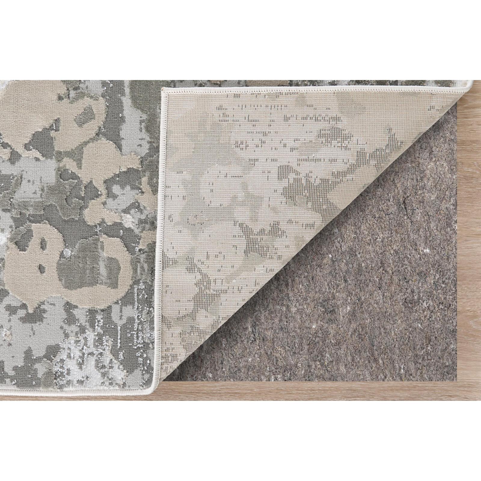 Feizy Micah 3336F Modern Abstract Rug in Silver/Gray/White - Image 6