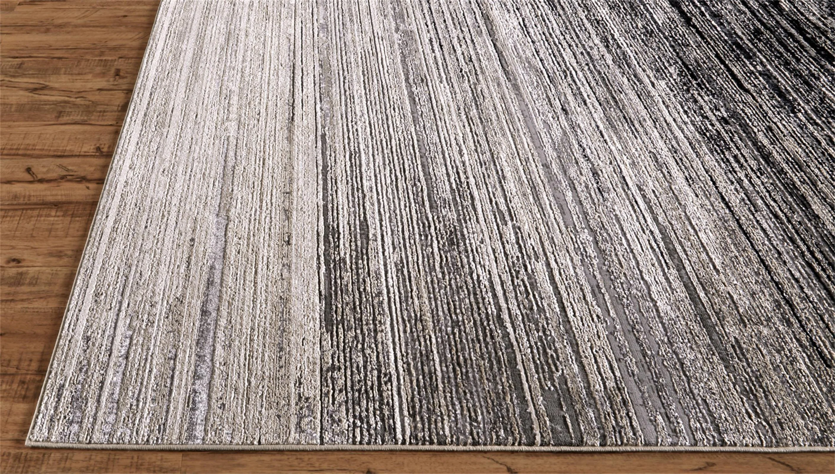 Feizy Micah 3337F Rug in Black/Dark Gray - Image 9
