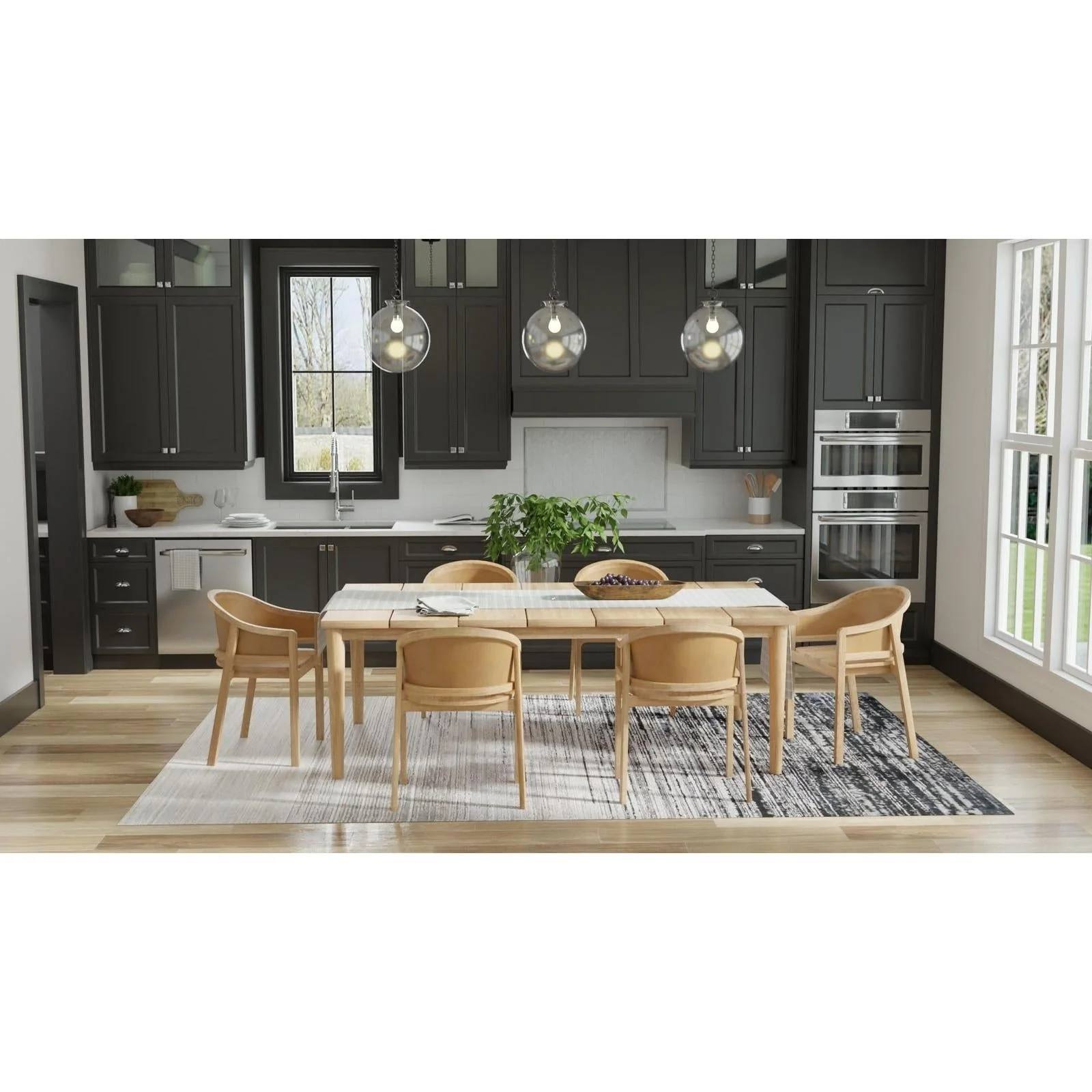 Feizy Micah 3337F Modern Abstract Rug in Black/Gray - Image 3