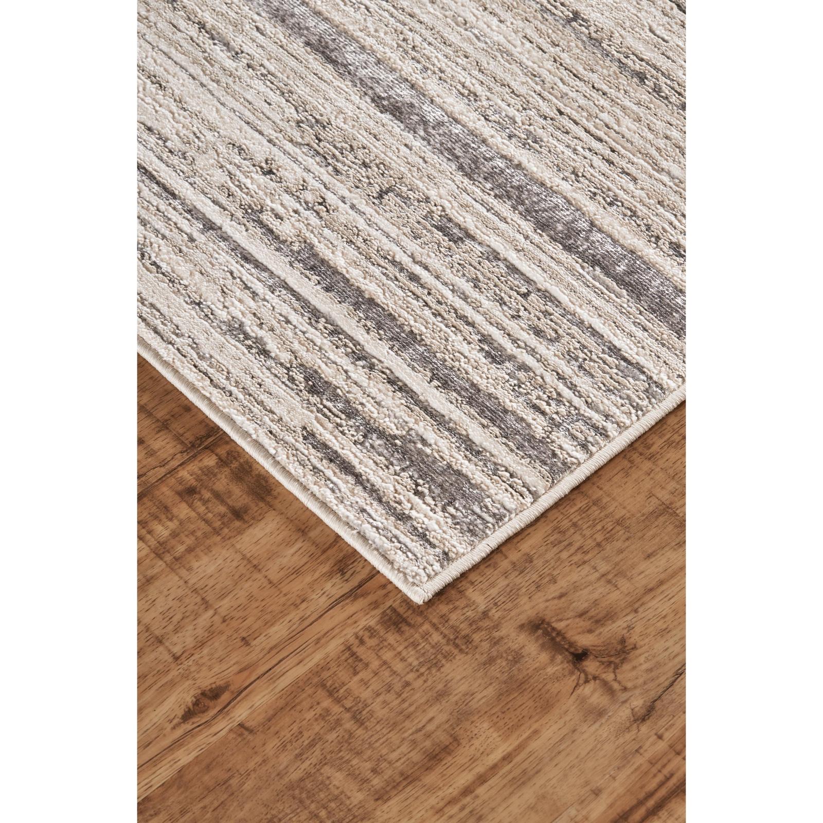 Feizy Micah 3337F Modern Abstract Rug in Black/Gray - Image 4