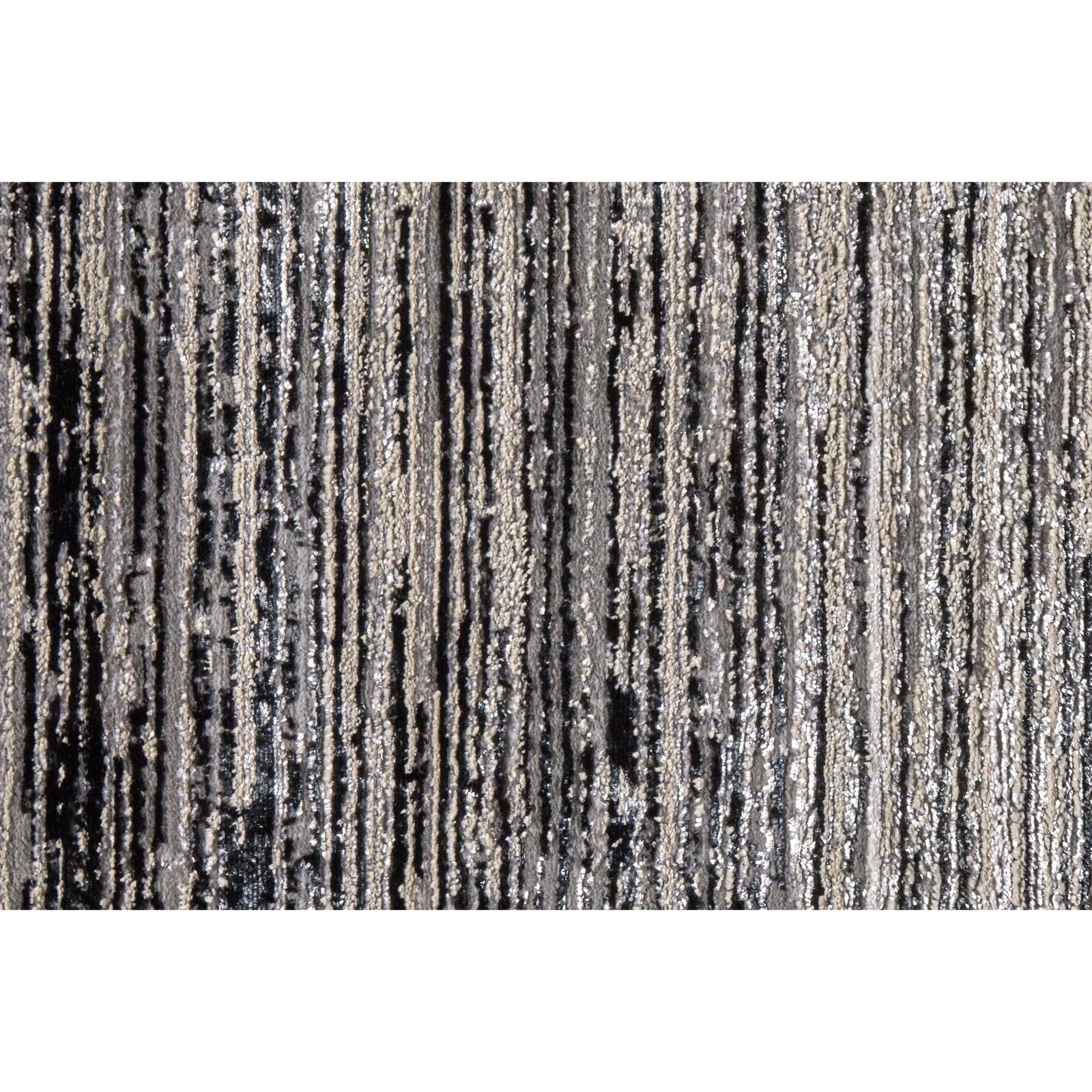 Feizy Micah 3337F Modern Abstract Rug in Black/Gray - Image 6
