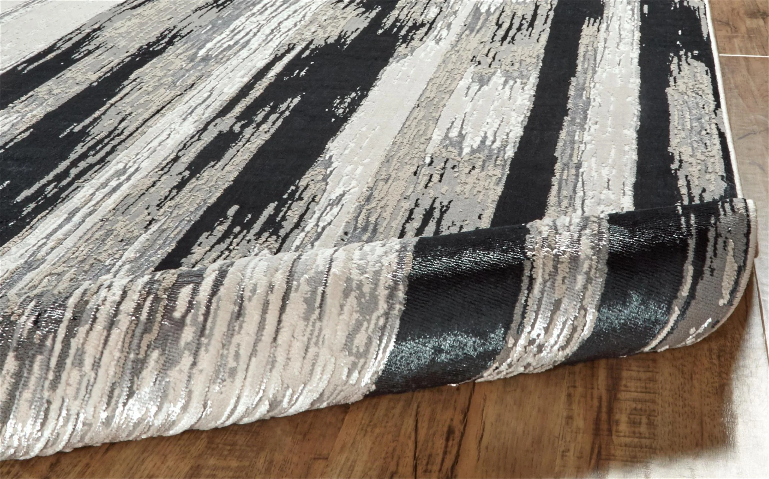 Feizy Micah 3338F Rug in Black/Silver - Image 11