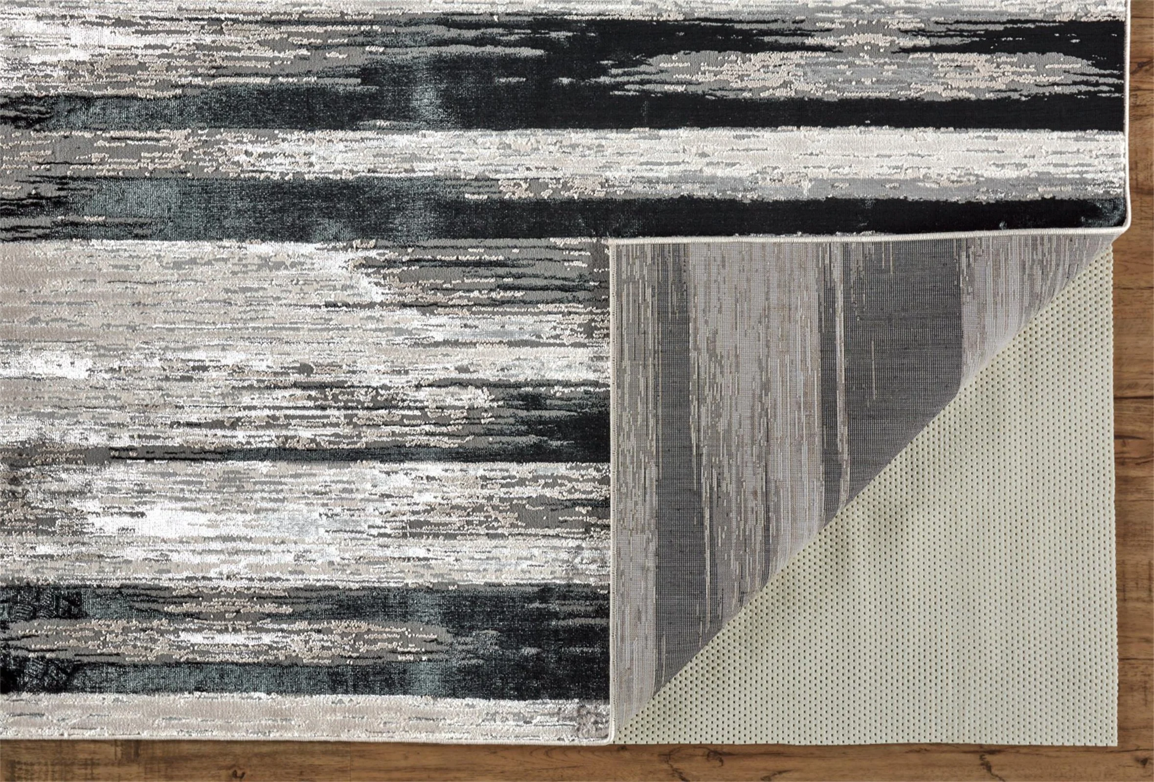 Feizy Micah 3338F Rug in Black/Silver - Image 4