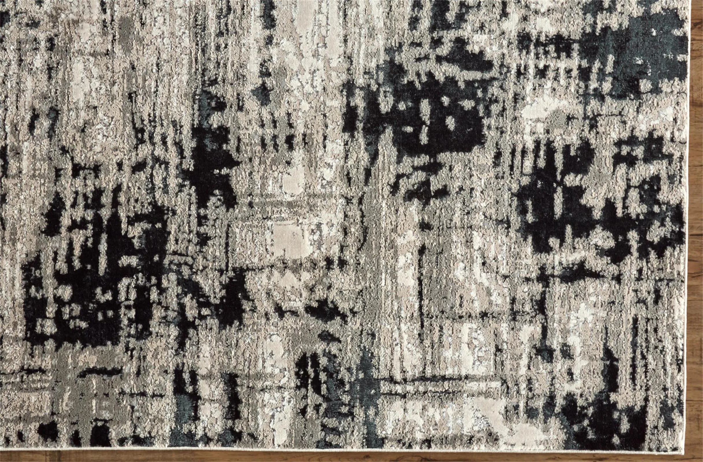 Feizy Micah 3339F Rug in Black - Image 3