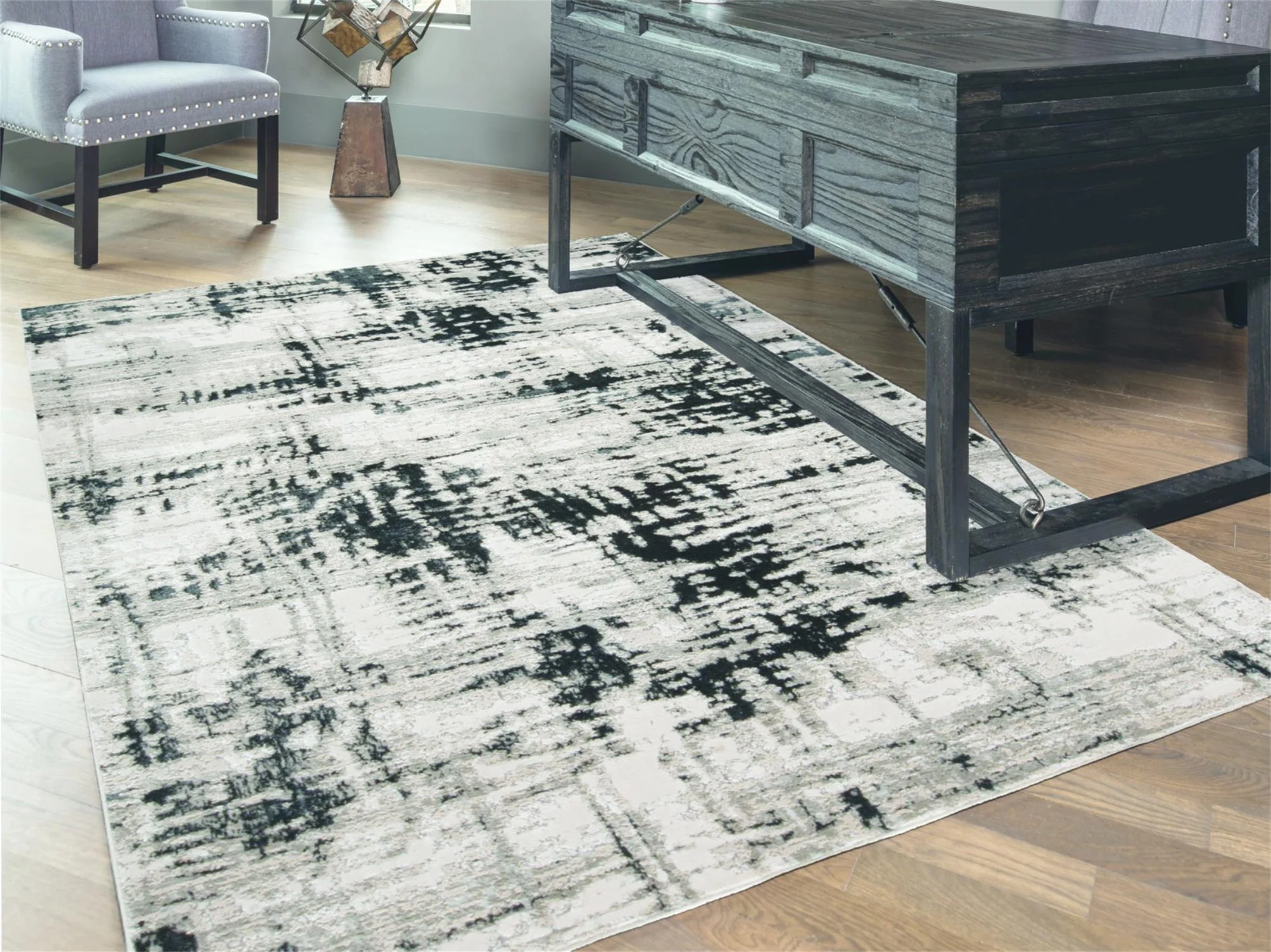 Feizy Micah 3339F Rug in Black - Image 6