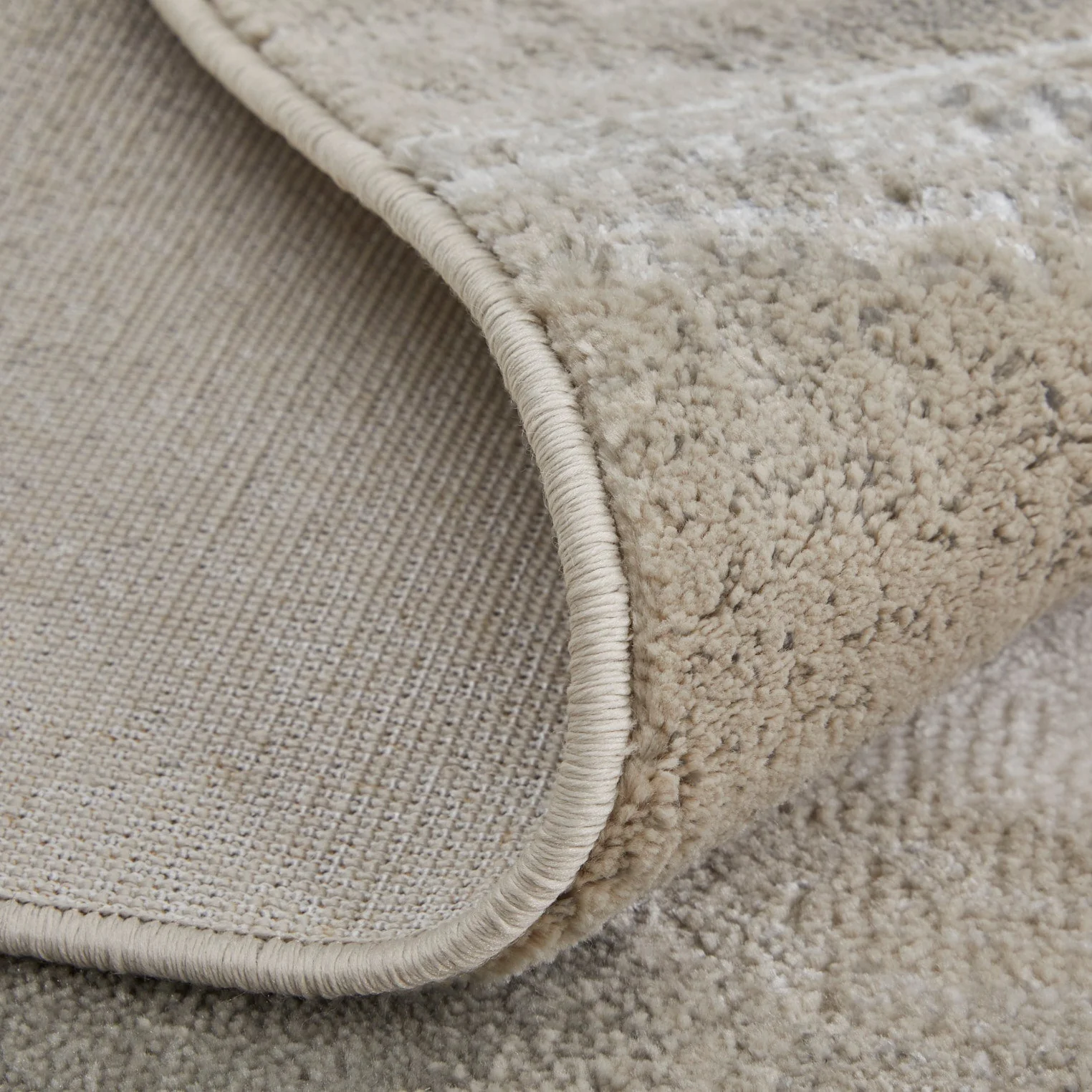 Feizy Micah 39LQF Modern Abstract Rug in Gray/Taupe/Ivory - Image 7