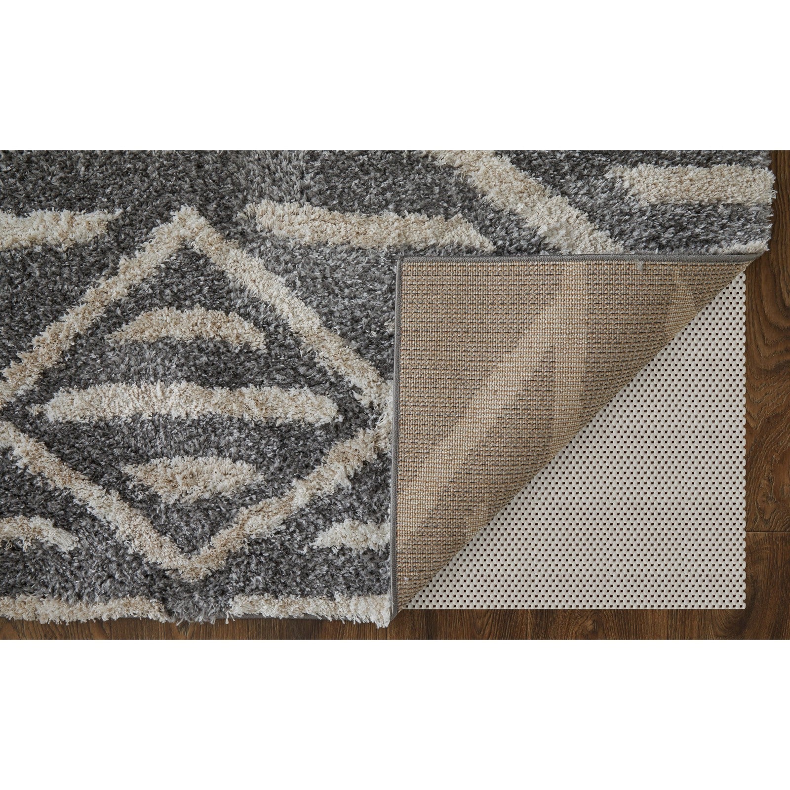 Feizy Mynka 39IBF Transitional Diamond in Gray/Ivory - Image 6