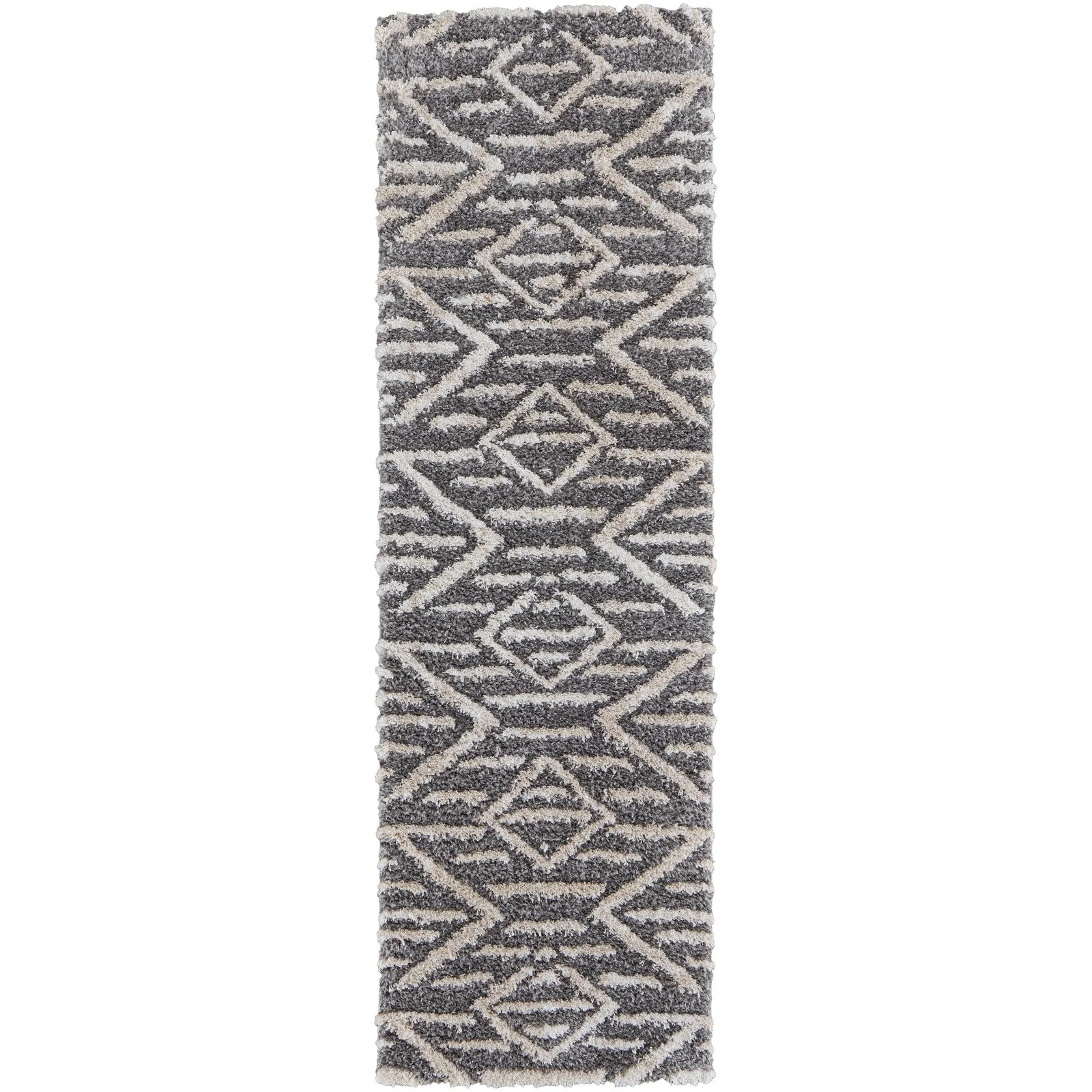 Feizy Mynka 39IBF Transitional Diamond in Gray/Ivory - Image 8