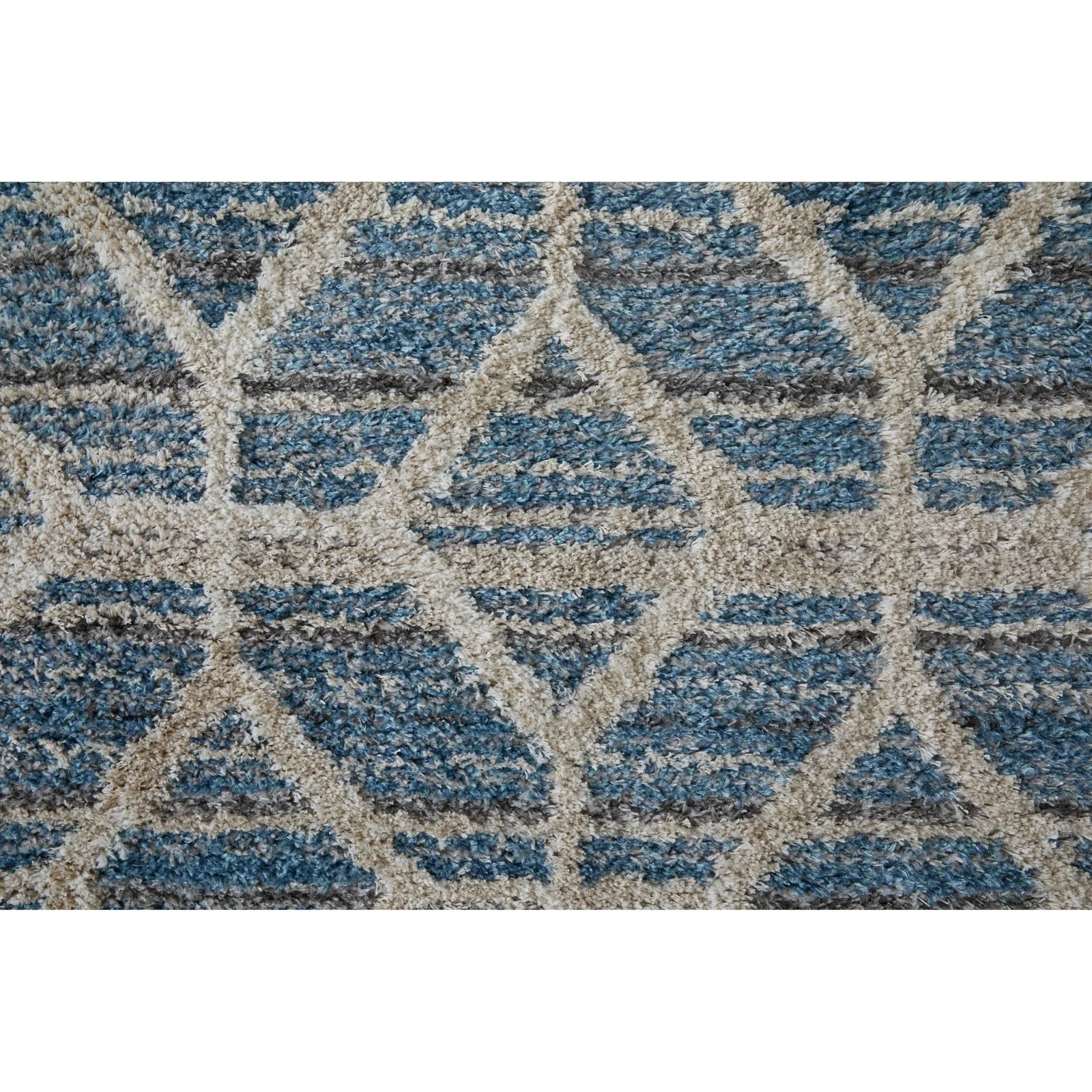 Feizy Mynka 39ICF Transitional Diamond in Blue/Ivory - Image 10