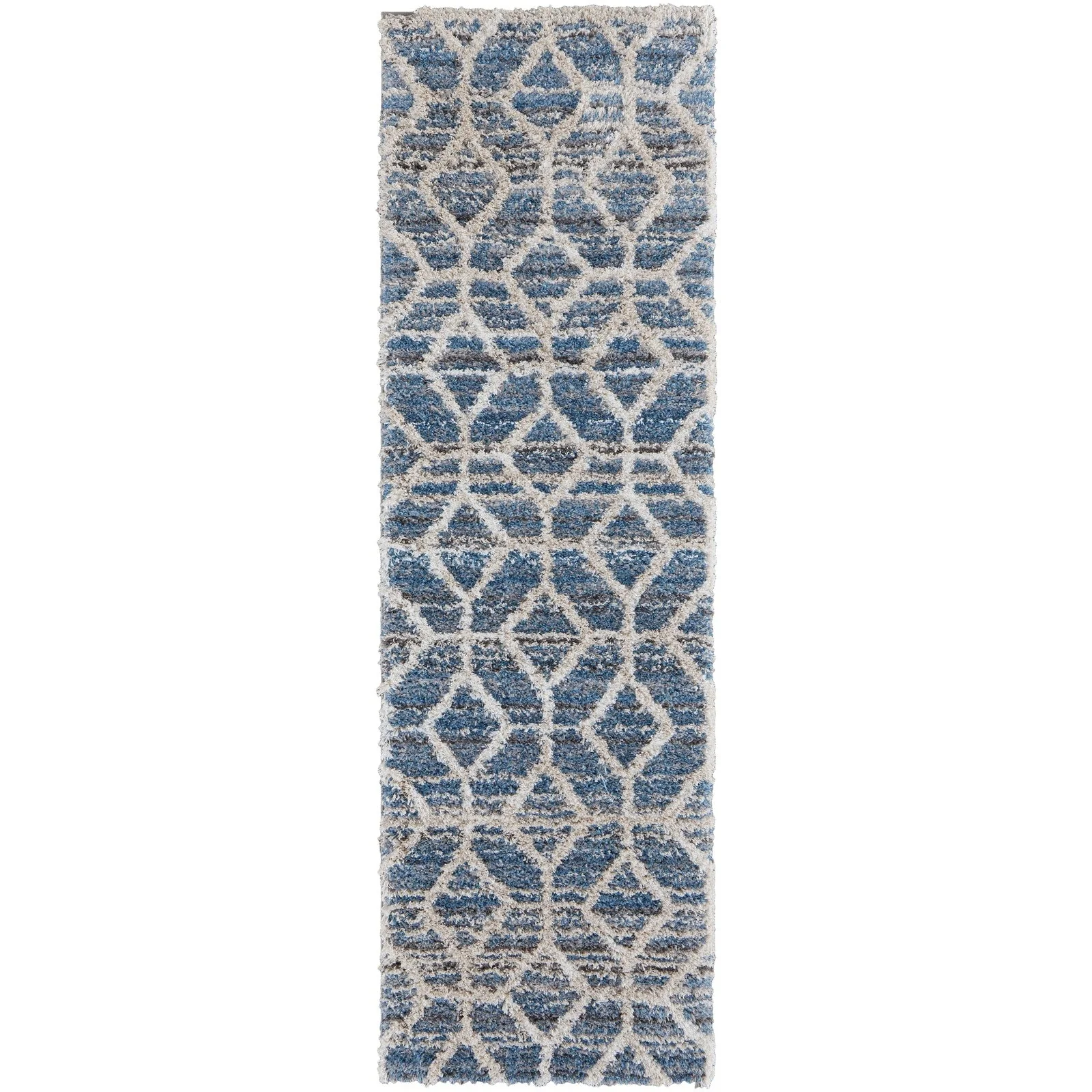 Feizy Mynka 39ICF Transitional Diamond in Blue/Ivory - Image 8