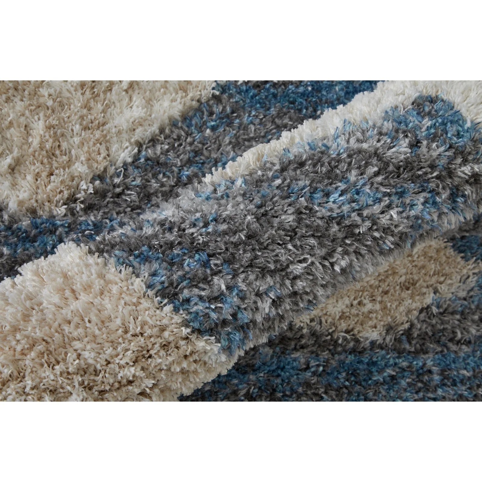 Feizy Mynka 39IFF Transitional Diamond in Ivory/Gray/Blue - Image 11