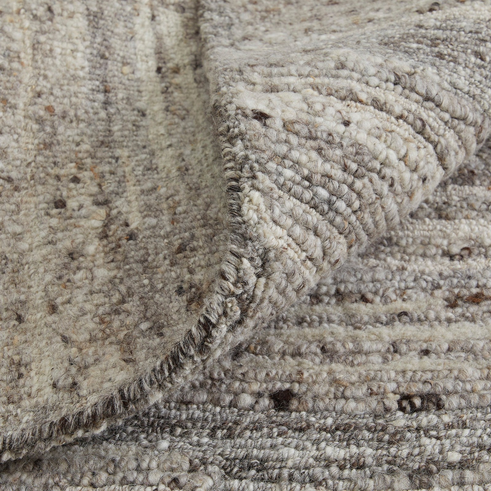 Feizy Navaro 8912F Modern Abstract Rug in Gray/Ivory/Taupe - Image 4